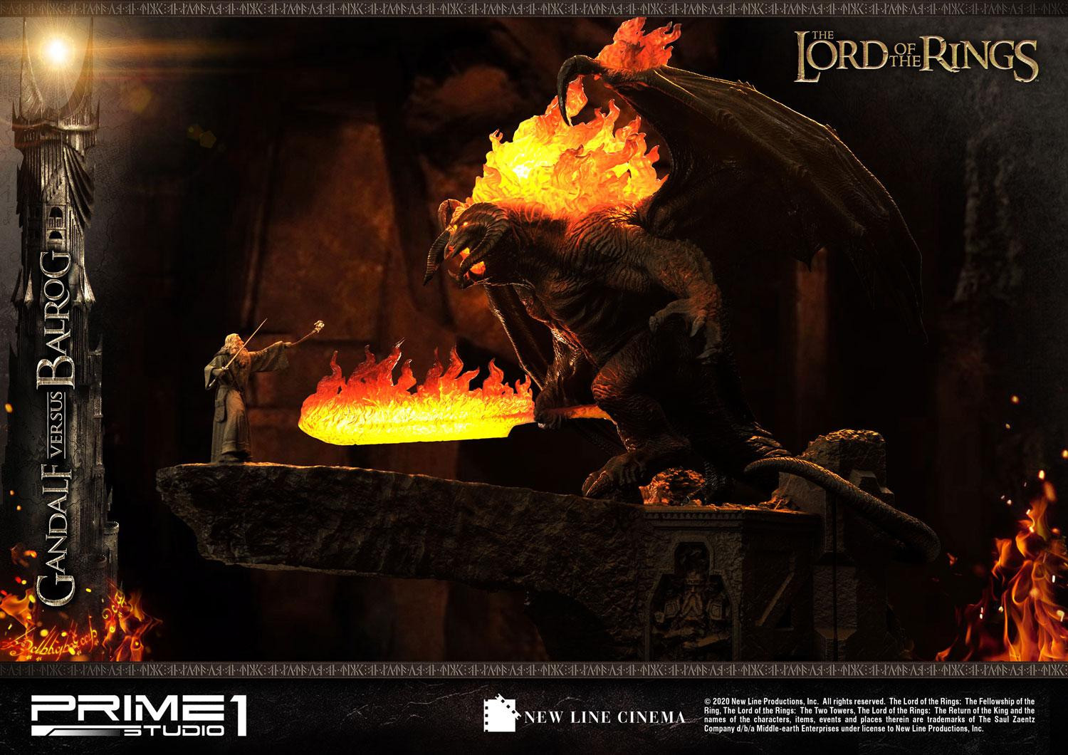 The Lord of the Rings: The Fellowship of the Ring - Balrog - Gandalf - Diorama - Premium Masterline  (PMLOTR-02) (Prime 1 Studio) photo 10