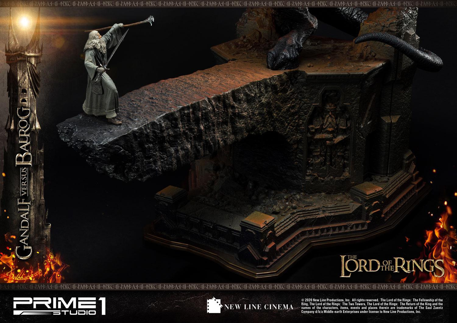 The Lord of the Rings: The Fellowship of the Ring - Balrog - Gandalf - Diorama - Premium Masterline  (PMLOTR-02) (Prime 1 Studio) photo 13