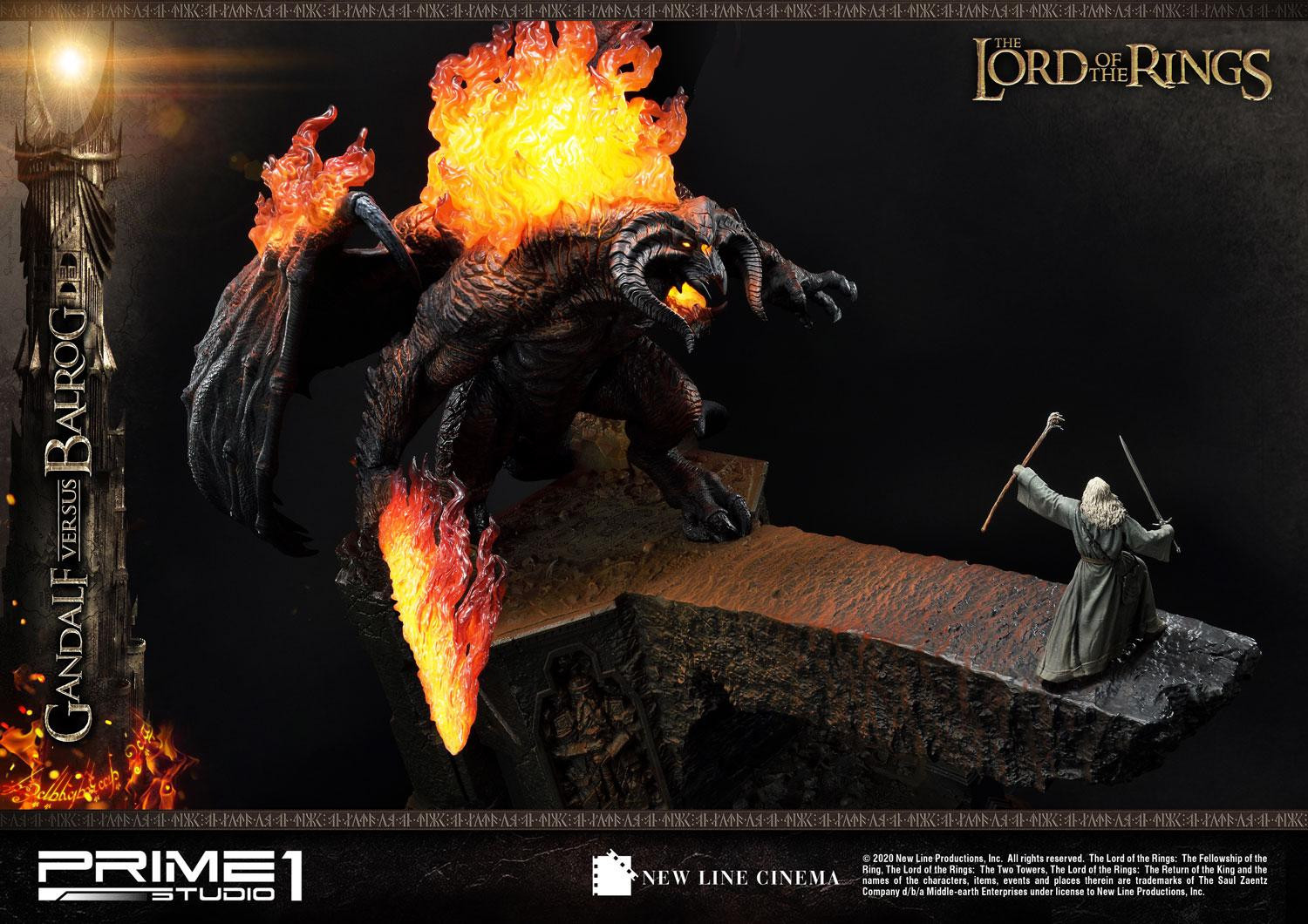 The Lord of the Rings: The Fellowship of the Ring - Balrog - Gandalf - Diorama - Premium Masterline  (PMLOTR-02) (Prime 1 Studio) photo 23