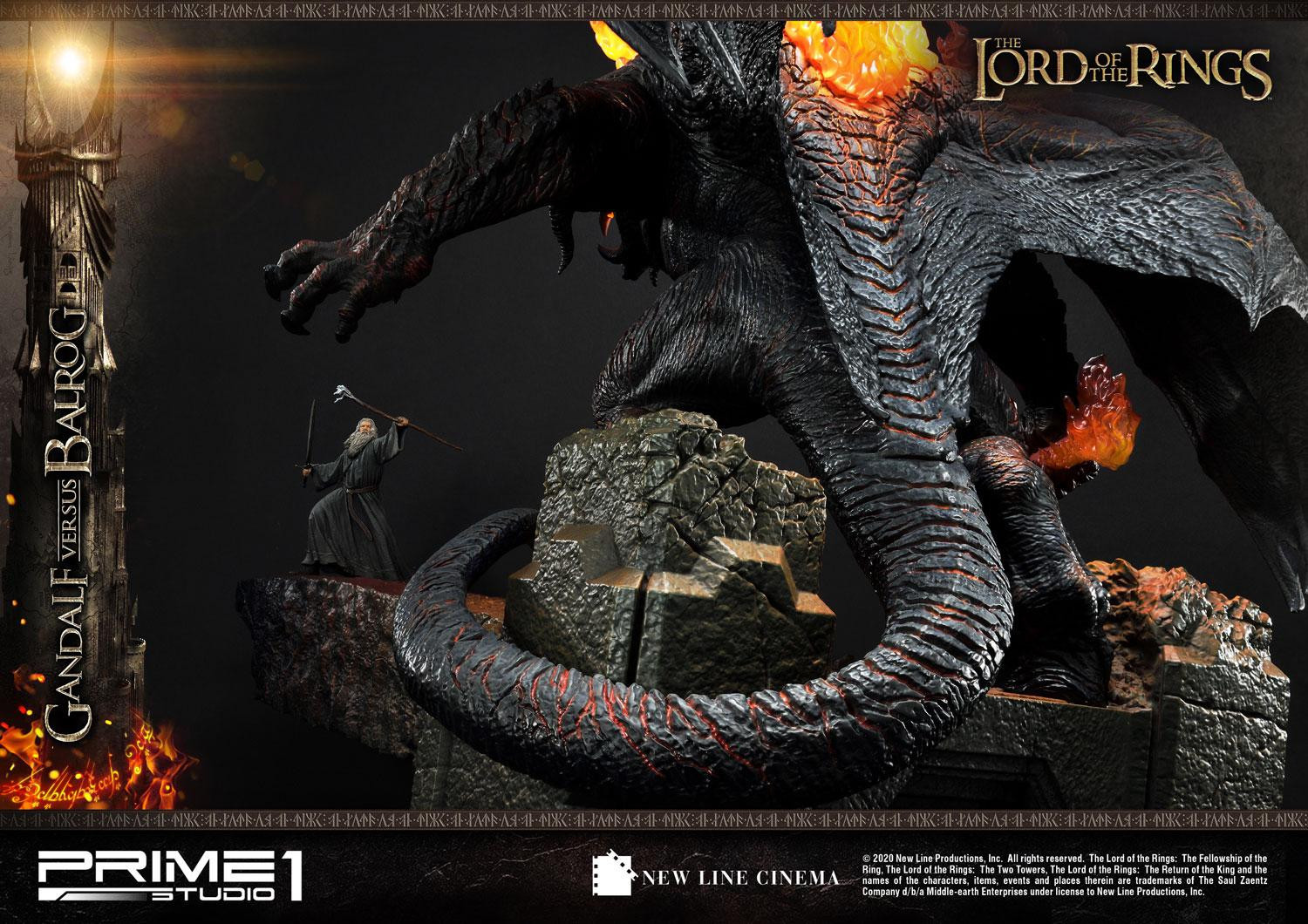 The Lord of the Rings: The Fellowship of the Ring - Balrog - Gandalf - Diorama - Premium Masterline  (PMLOTR-02) (Prime 1 Studio) photo 24