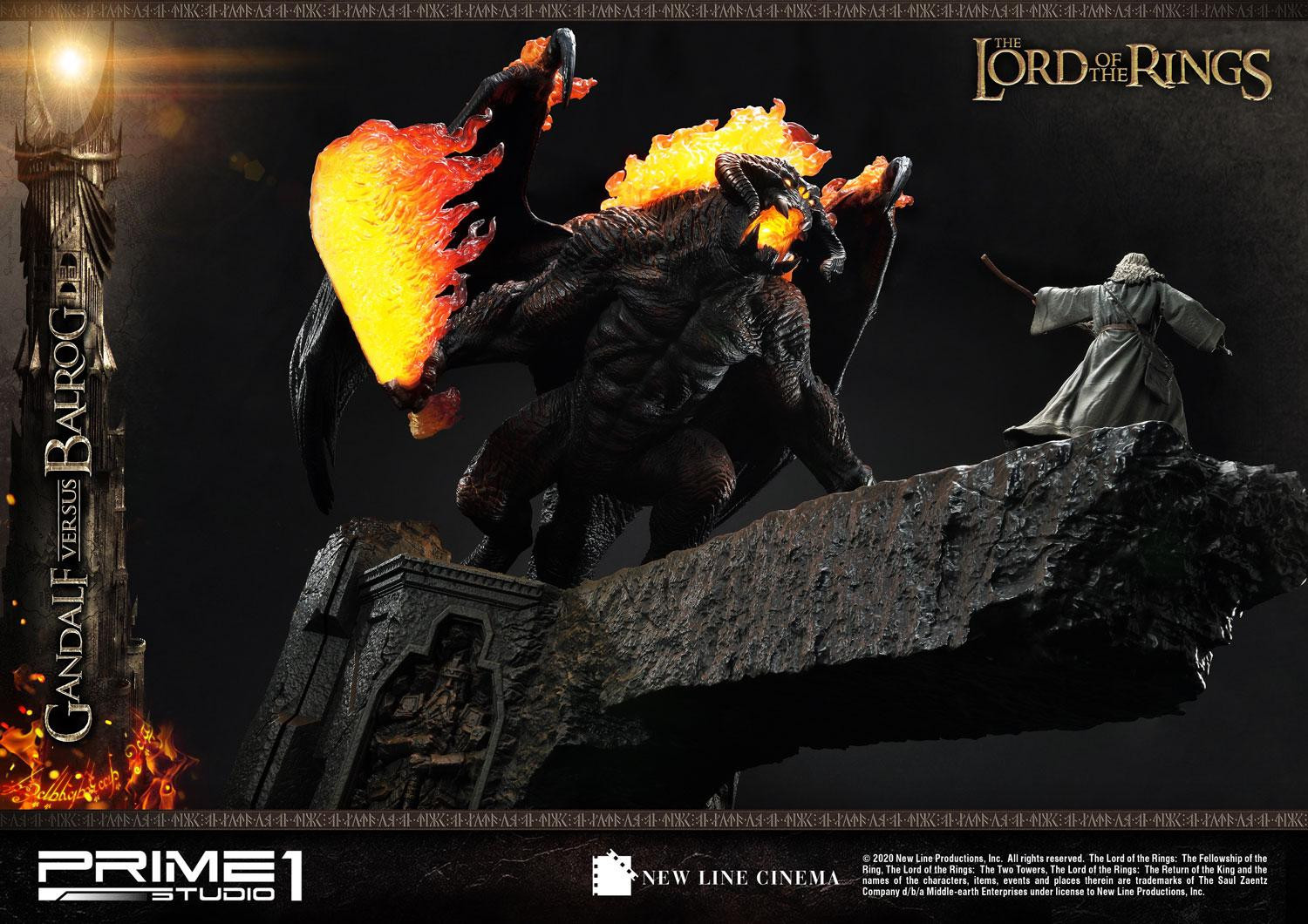 The Lord of the Rings: The Fellowship of the Ring - Balrog - Gandalf - Diorama - Premium Masterline  (PMLOTR-02) (Prime 1 Studio) photo 30