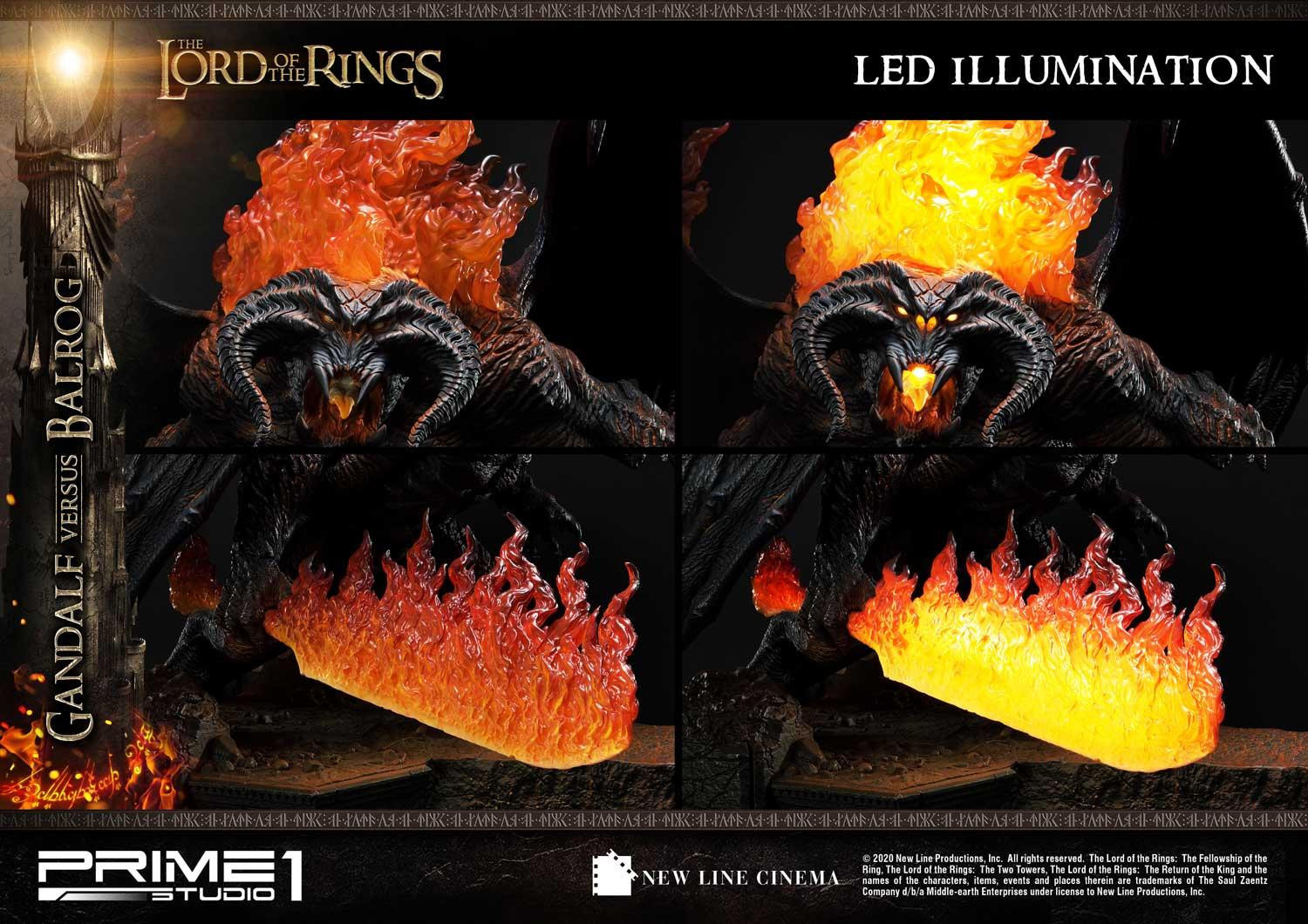 The Lord of the Rings: The Fellowship of the Ring - Balrog - Gandalf - Diorama - Premium Masterline  (PMLOTR-02) (Prime 1 Studio) photo 35