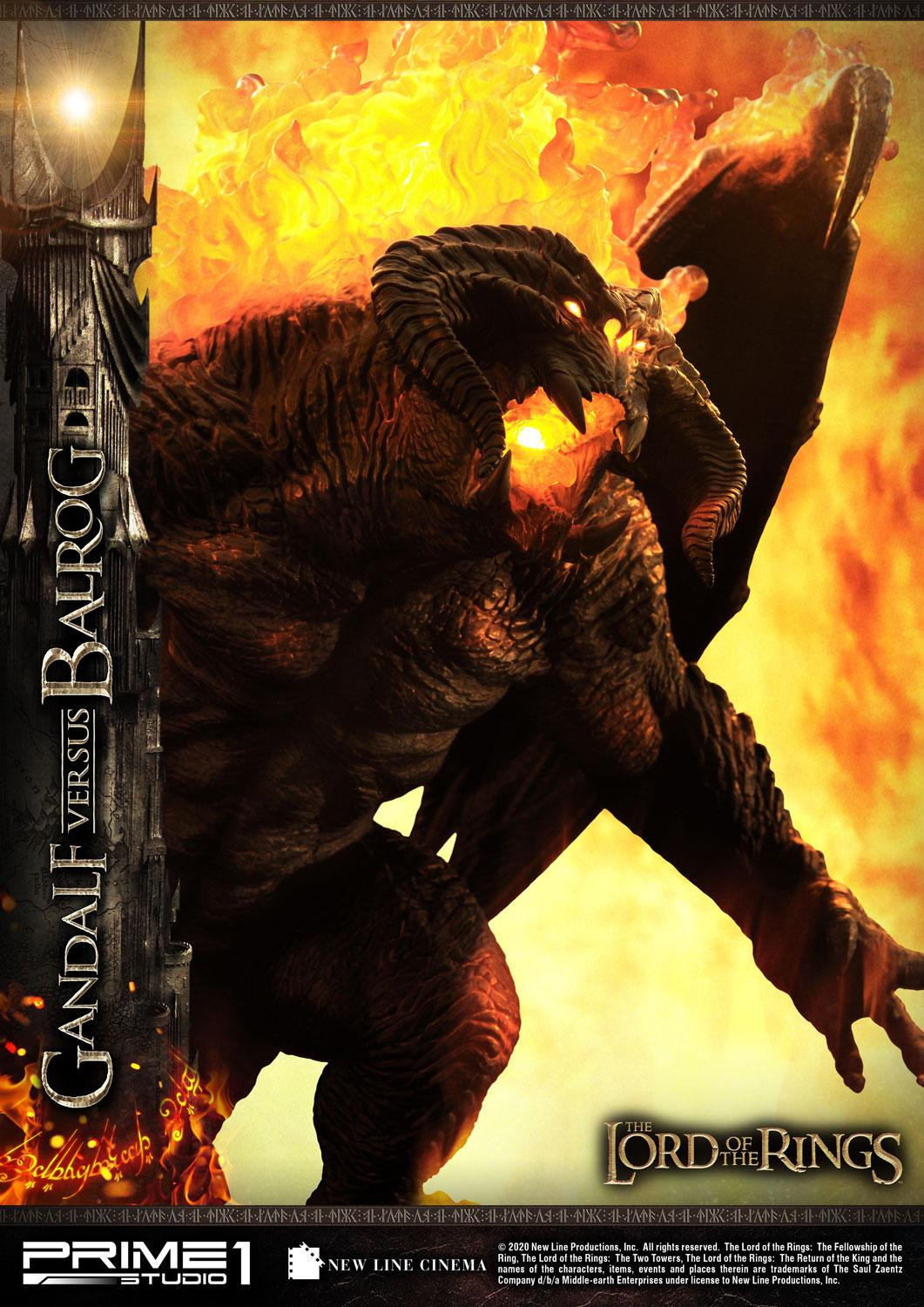 The Lord of the Rings: The Fellowship of the Ring - Balrog - Gandalf - Diorama - Premium Masterline  (PMLOTR-02) (Prime 1 Studio) photo 42