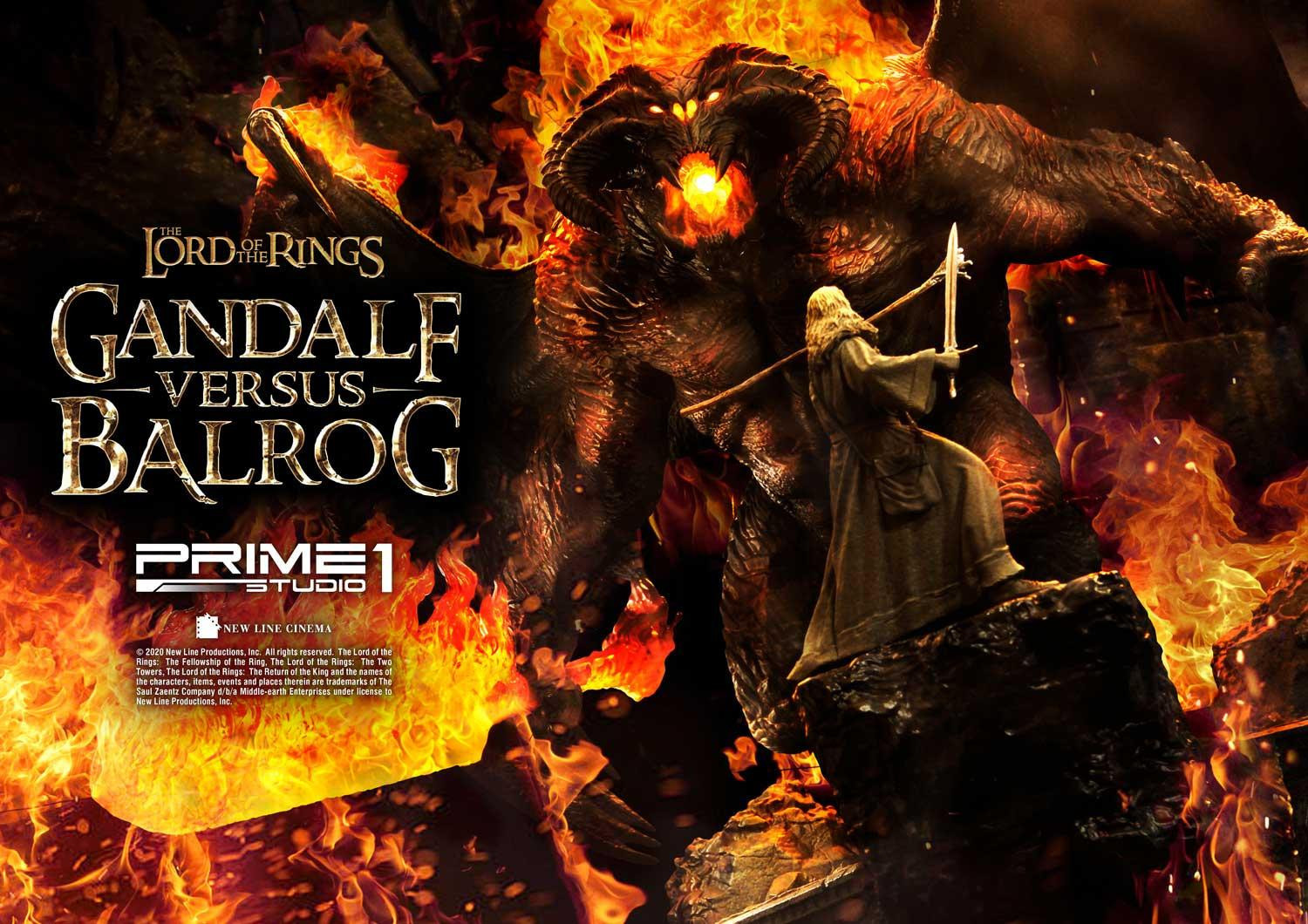 The Lord of the Rings: The Fellowship of the Ring - Balrog - Gandalf - Diorama - Premium Masterline  (PMLOTR-02) (Prime 1 Studio) photo 46