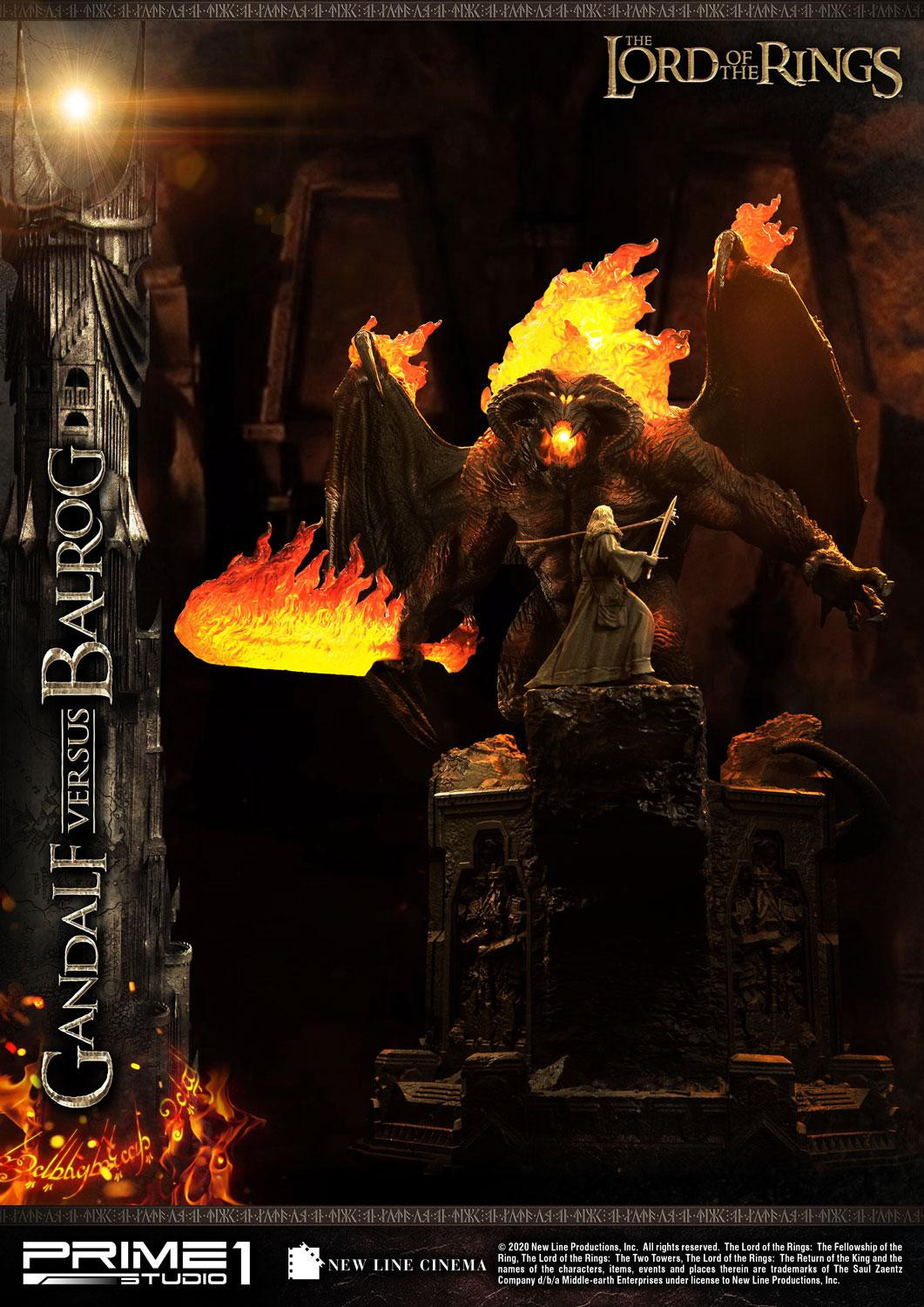 The Lord of the Rings: The Fellowship of the Ring - Balrog - Gandalf - Diorama - Premium Masterline  (PMLOTR-02) (Prime 1 Studio) photo 47