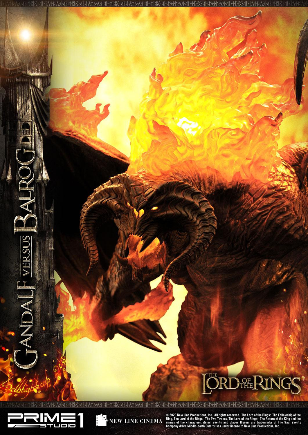 The Lord of the Rings: The Fellowship of the Ring - Balrog - Gandalf - Diorama - Premium Masterline  (PMLOTR-02) (Prime 1 Studio) photo 48