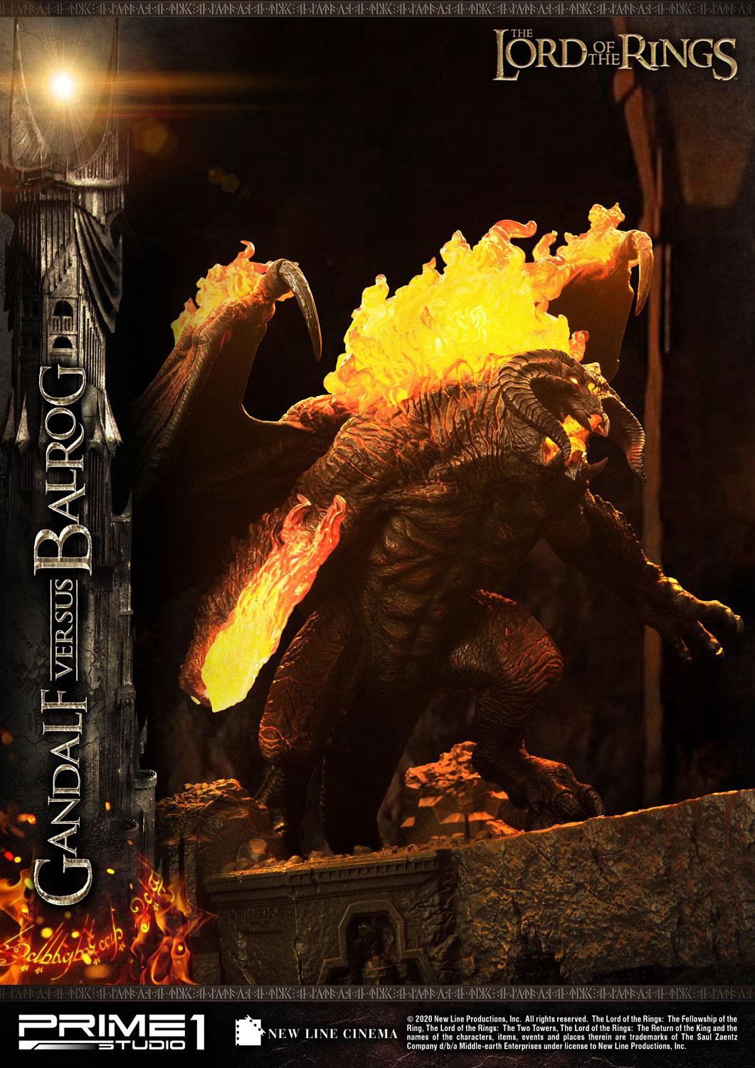 The Lord of the Rings: The Fellowship of the Ring - Balrog - Gandalf - Diorama - Premium Masterline  (PMLOTR-02) (Prime 1 Studio) photo 50