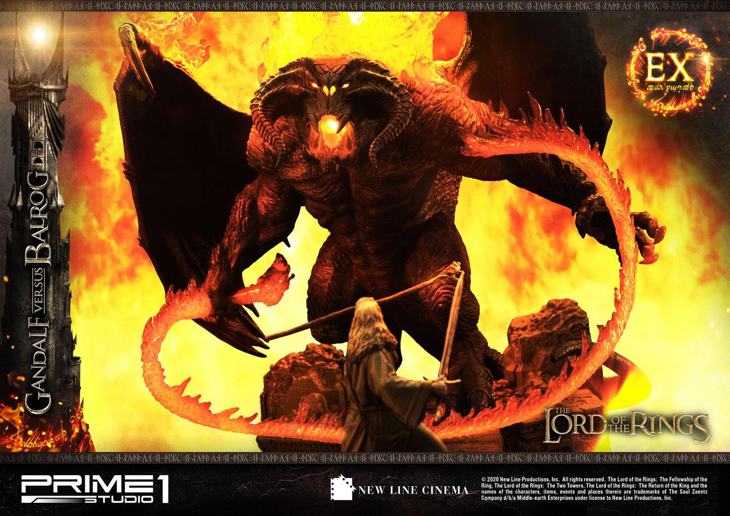 The Lord of the Rings: The Fellowship of the Ring - Balrog - Gandalf - Diorama - Premium Masterline  (PMLOTR-02EX) - EX Version (Prime 1 Studio) photo 2