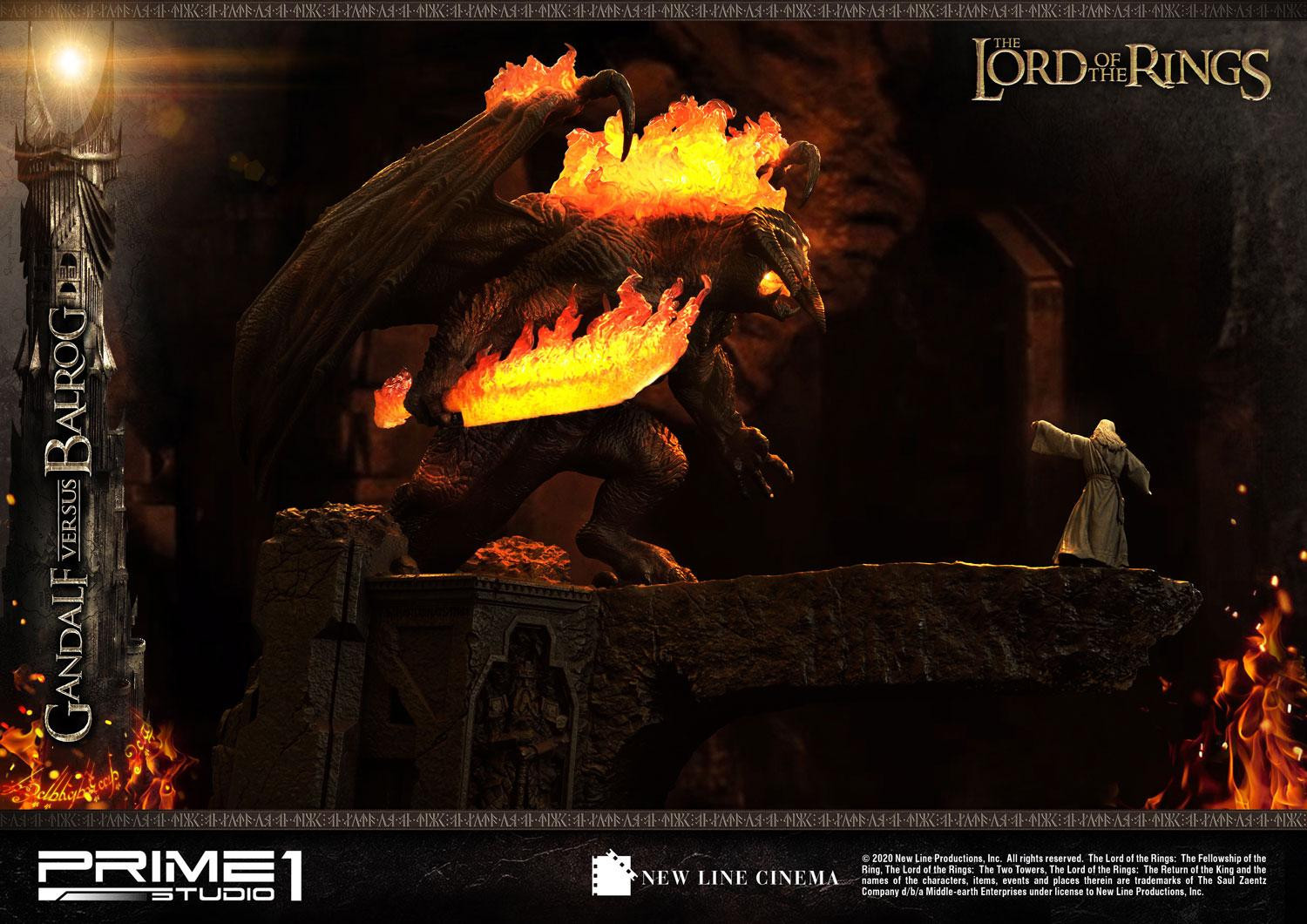 The Lord of the Rings: The Fellowship of the Ring - Balrog - Gandalf - Diorama - Premium Masterline  (PMLOTR-02EX) - EX Version (Prime 1 Studio) photo 16