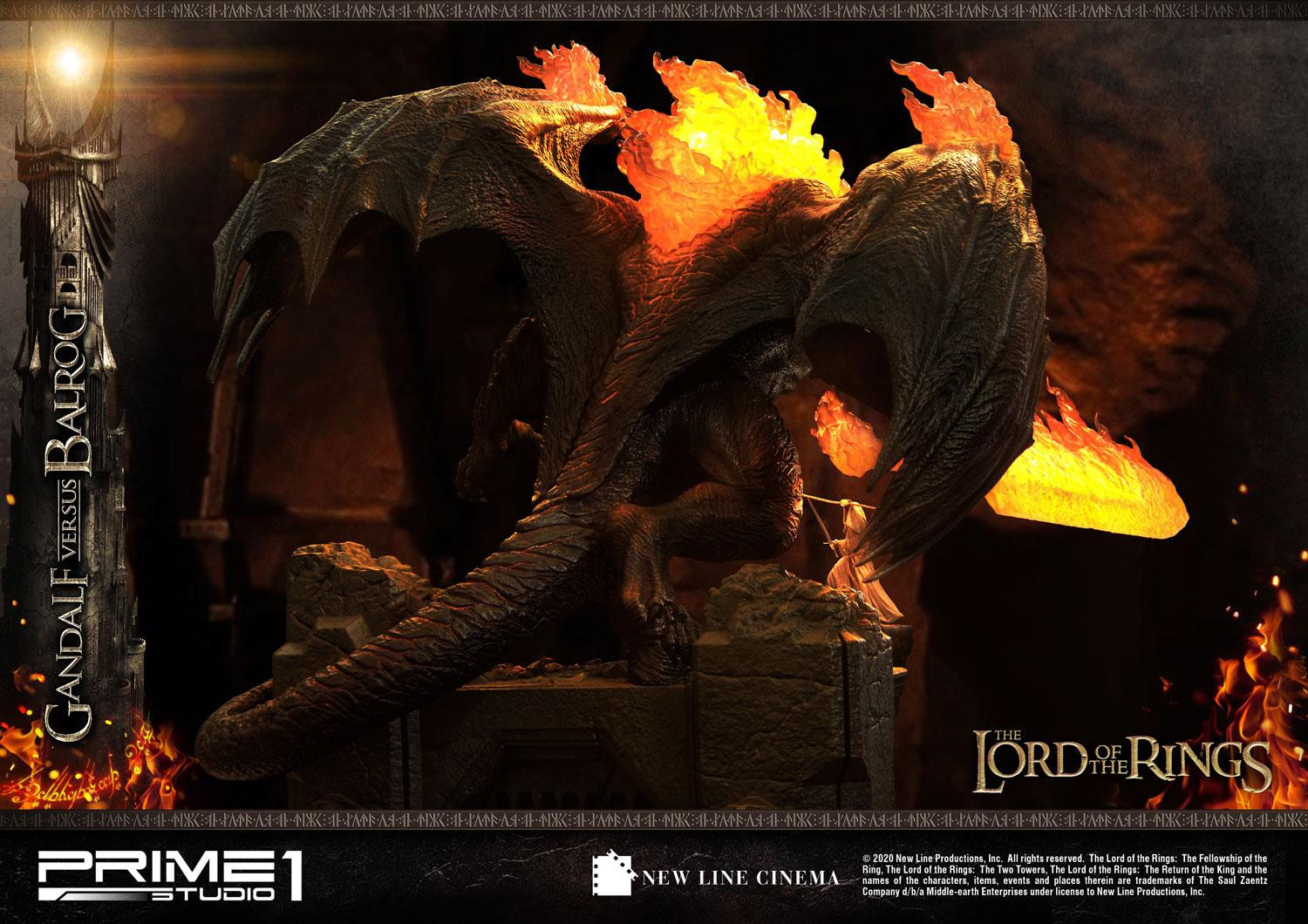 The Lord of the Rings: The Fellowship of the Ring - Balrog - Gandalf - Diorama - Premium Masterline  (PMLOTR-02EX) - EX Version (Prime 1 Studio) photo 18