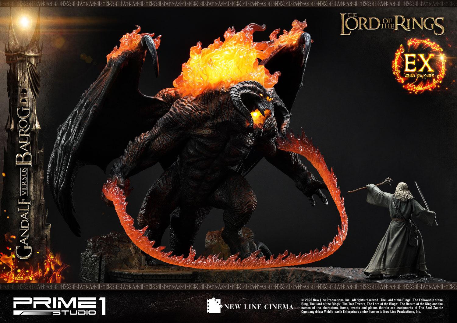 The Lord of the Rings: The Fellowship of the Ring - Balrog - Gandalf - Diorama - Premium Masterline  (PMLOTR-02EX) - EX Version (Prime 1 Studio) photo 20