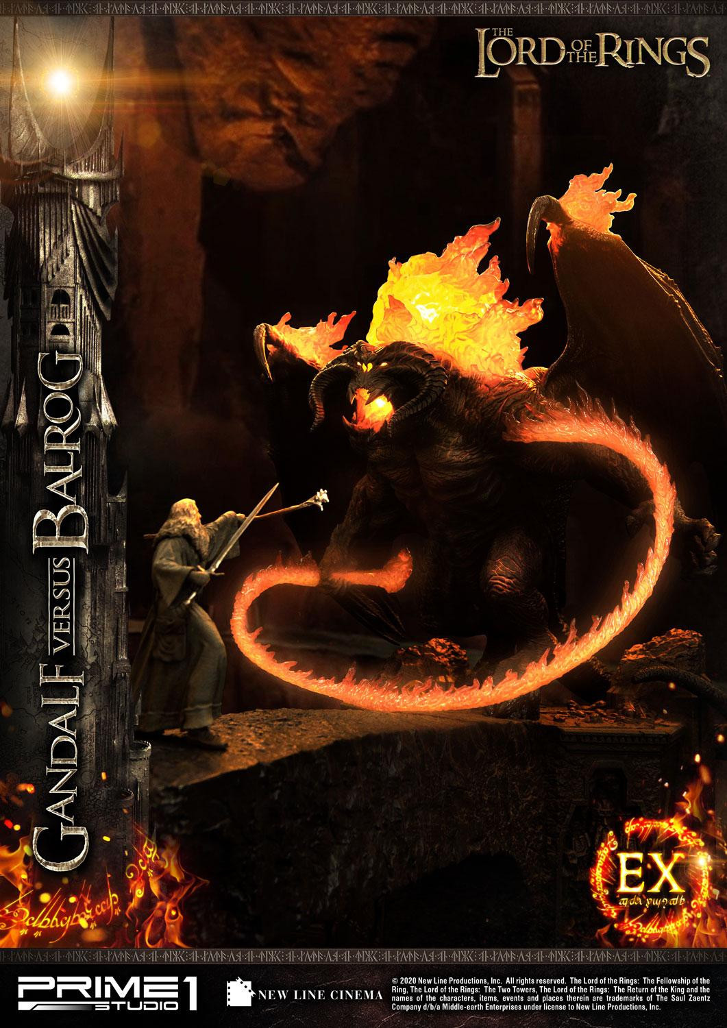 The Lord of the Rings: The Fellowship of the Ring - Balrog - Gandalf - Diorama - Premium Masterline  (PMLOTR-02EX) - EX Version (Prime 1 Studio) photo 21