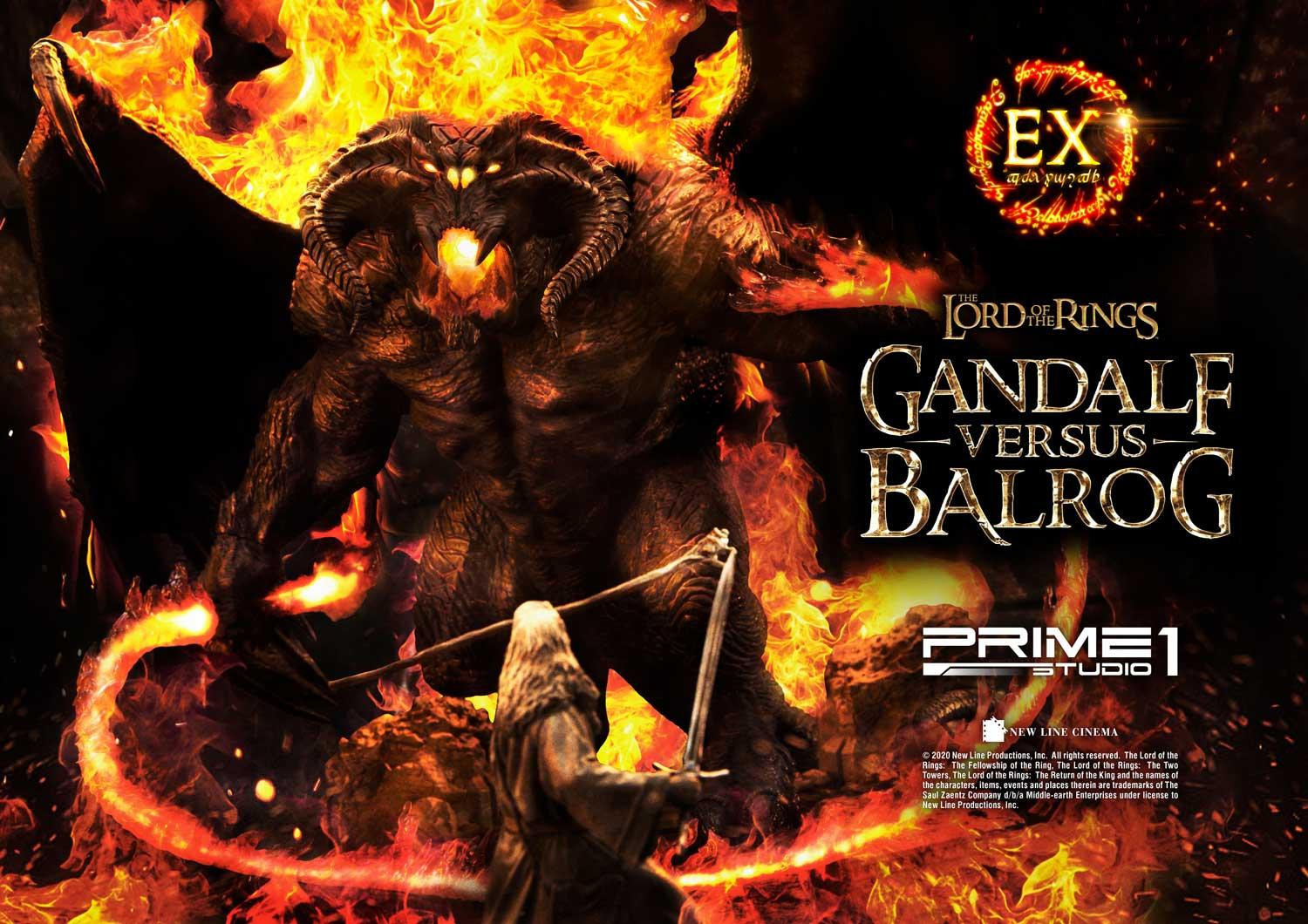 The Lord of the Rings: The Fellowship of the Ring - Balrog - Gandalf - Diorama - Premium Masterline  (PMLOTR-02EX) - EX Version (Prime 1 Studio) photo 25