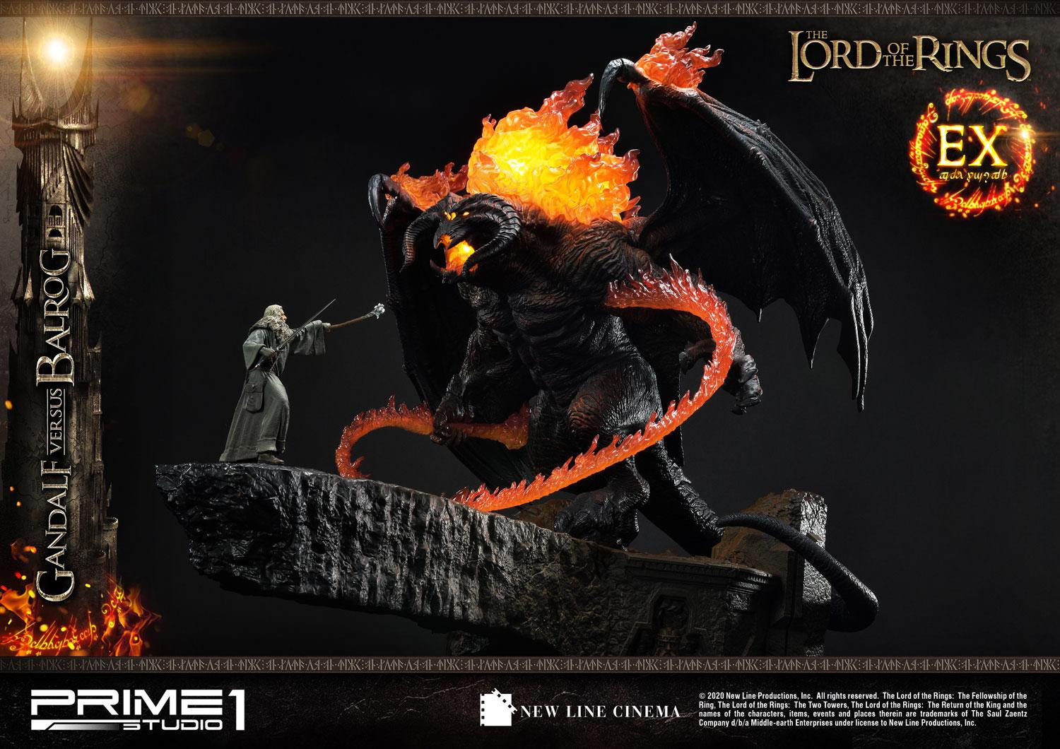 The Lord of the Rings: The Fellowship of the Ring - Balrog - Gandalf - Diorama - Premium Masterline  (PMLOTR-02EX) - EX Version (Prime 1 Studio) photo 28