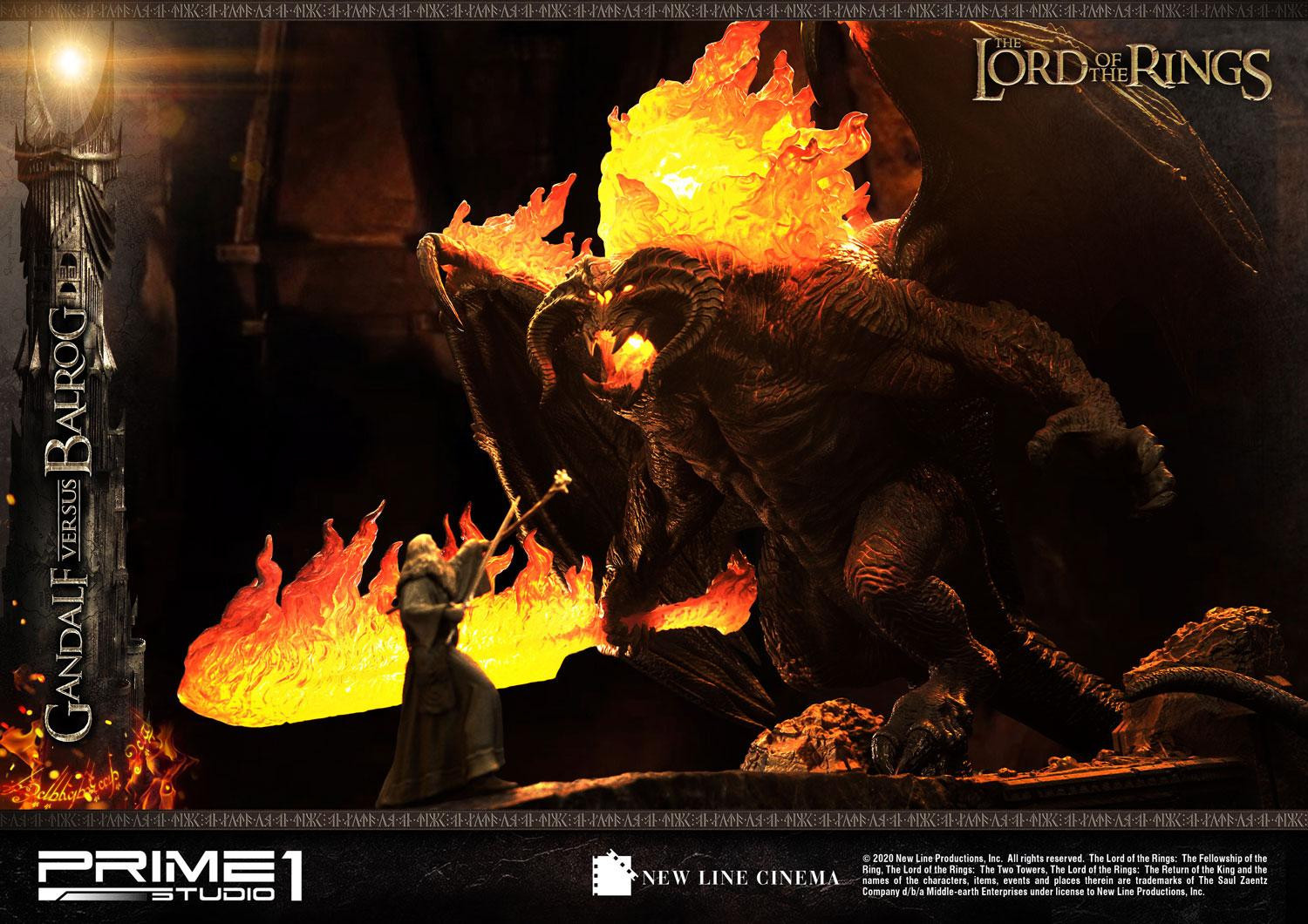 The Lord of the Rings: The Fellowship of the Ring - Balrog - Gandalf - Diorama - Premium Masterline  (PMLOTR-02EX) - EX Version (Prime 1 Studio) photo 41