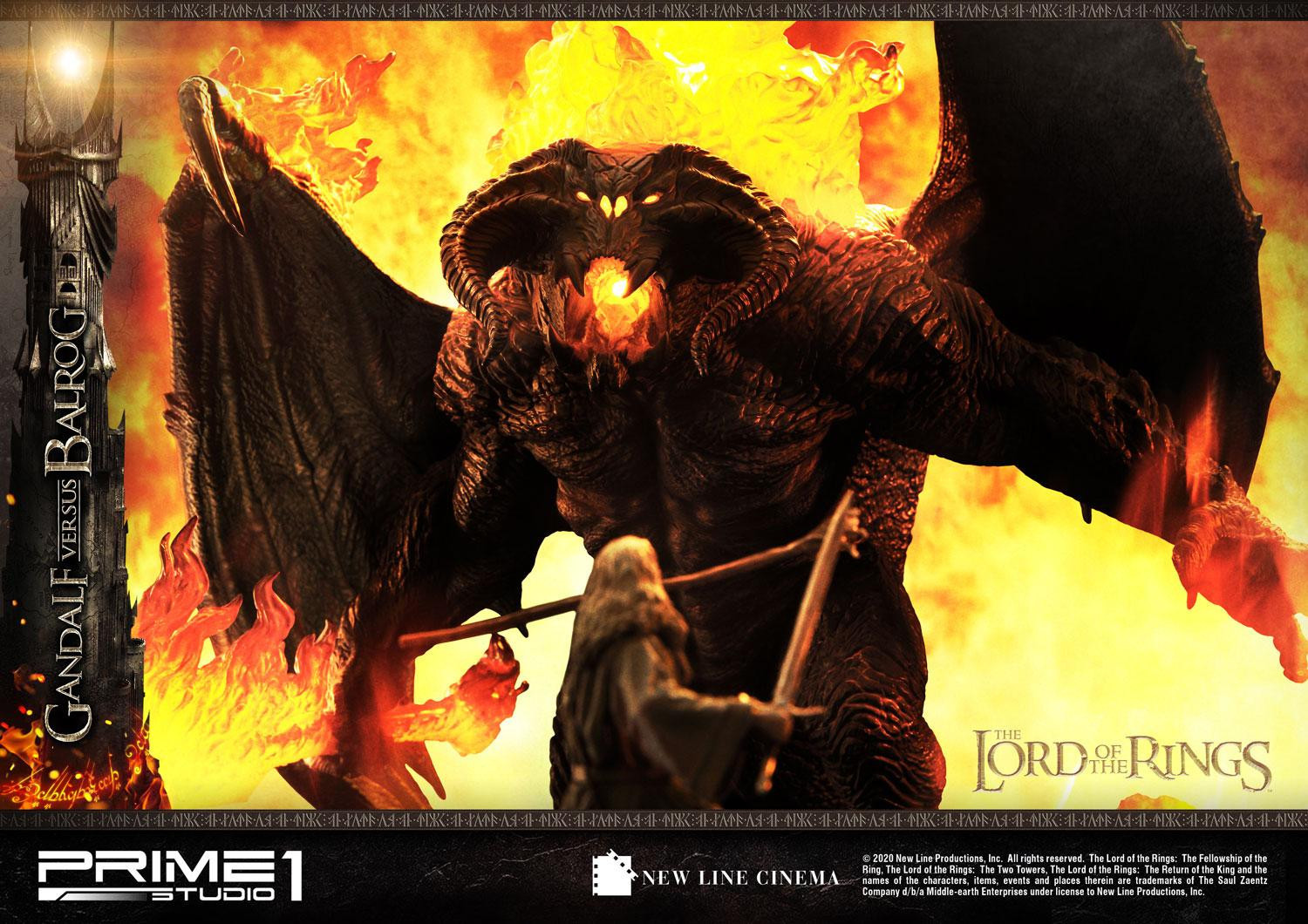 The Lord of the Rings: The Fellowship of the Ring - Balrog - Gandalf - Diorama - Premium Masterline  (PMLOTR-02EX) - EX Version (Prime 1 Studio) photo 42