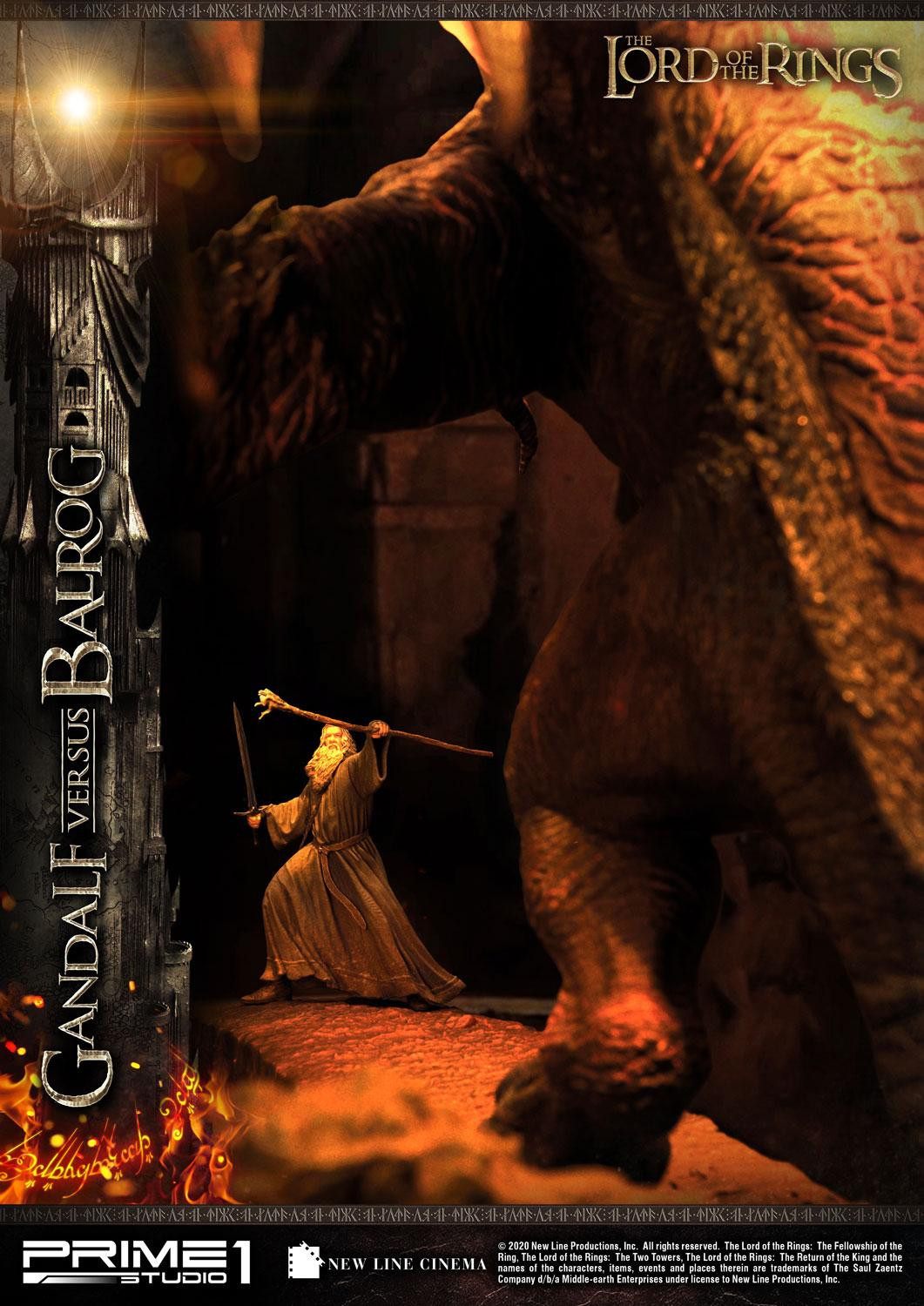 The Lord of the Rings: The Fellowship of the Ring - Balrog - Gandalf - Diorama - Premium Masterline  (PMLOTR-02EX) - EX Version (Prime 1 Studio) photo 44