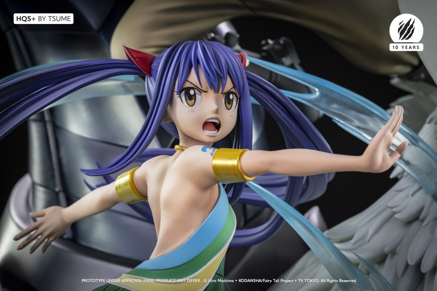 Fairy Tail - Gajeel Redfox - Grandeeney - Metalicana - Wendy Marvell - HQS+ - 1/4 (Tsume) photo 2