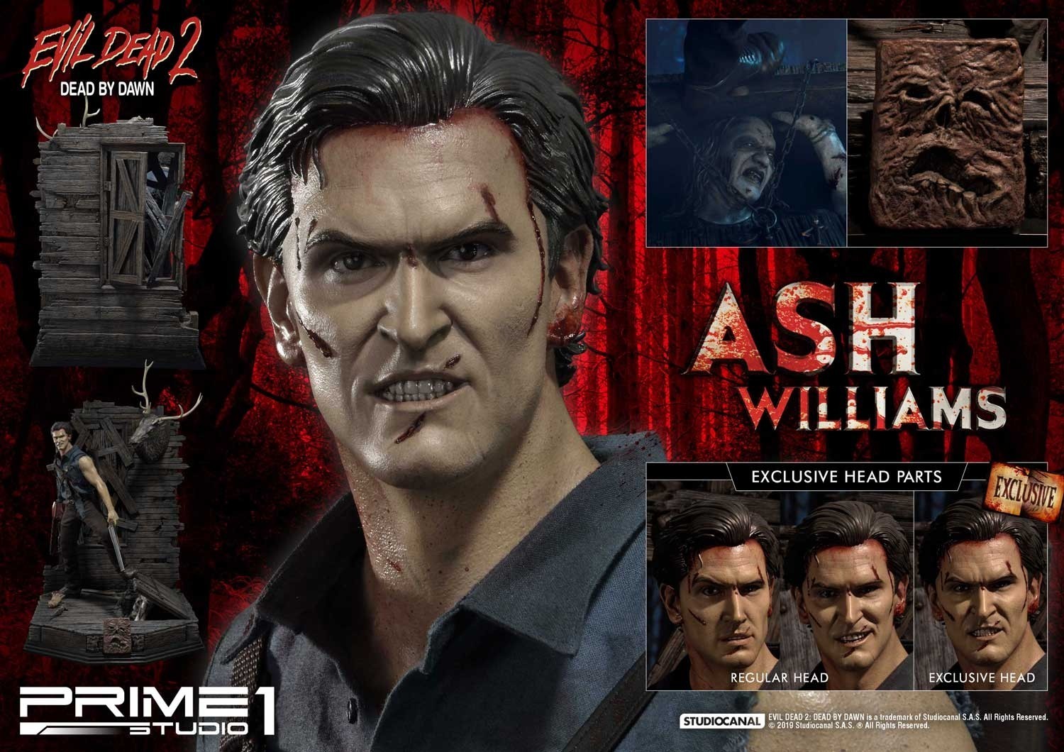 Evil Dead 2: Dead By Dawn - Ash Williams - Museum Masterline Series  (MMED2-01EX) - 1/3 - EX Version (Prime 1 Studio) photo 2