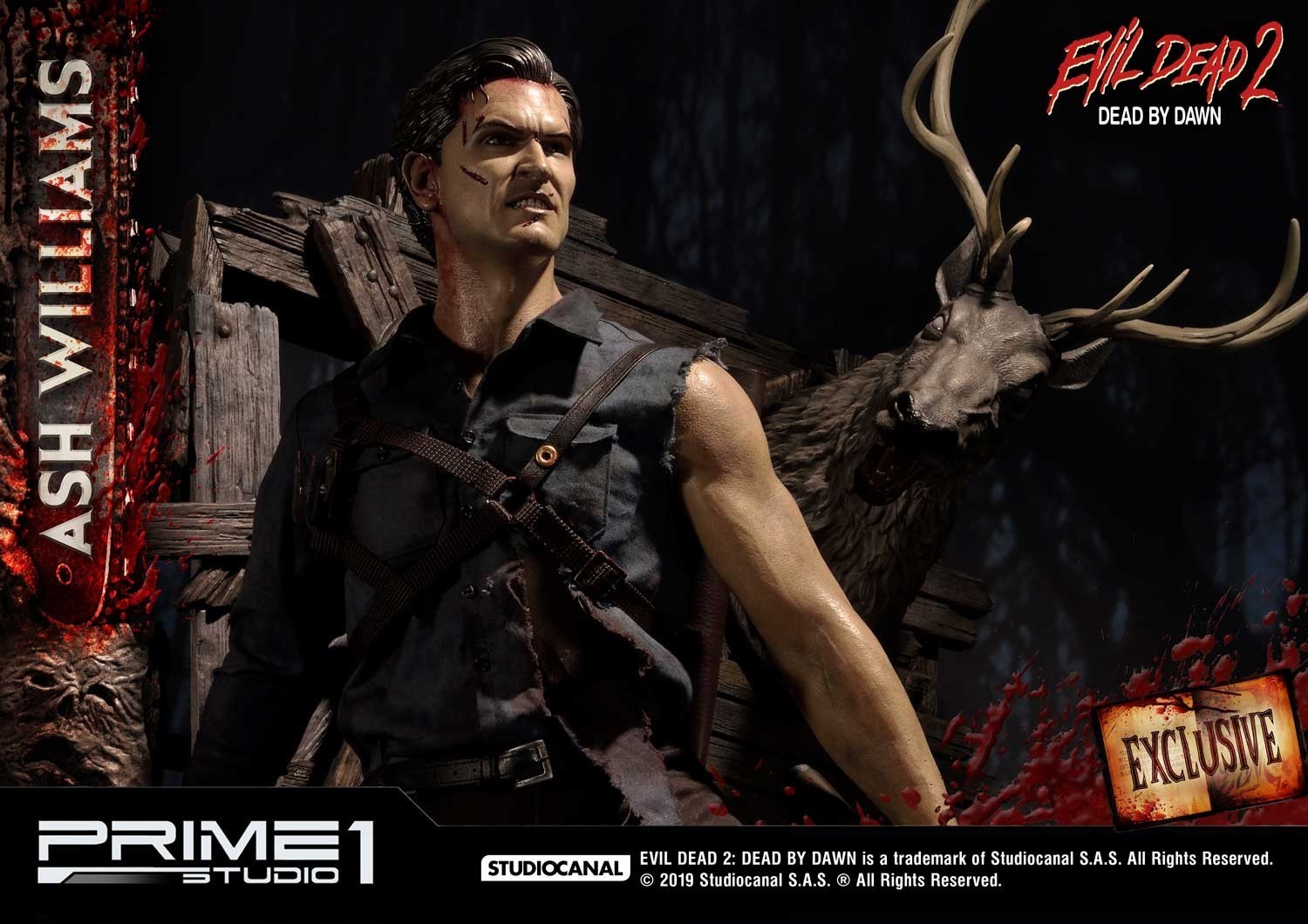 Evil Dead 2: Dead By Dawn - Ash Williams - Museum Masterline Series  (MMED2-01EX) - 1/3 - EX Version (Prime 1 Studio) photo 6