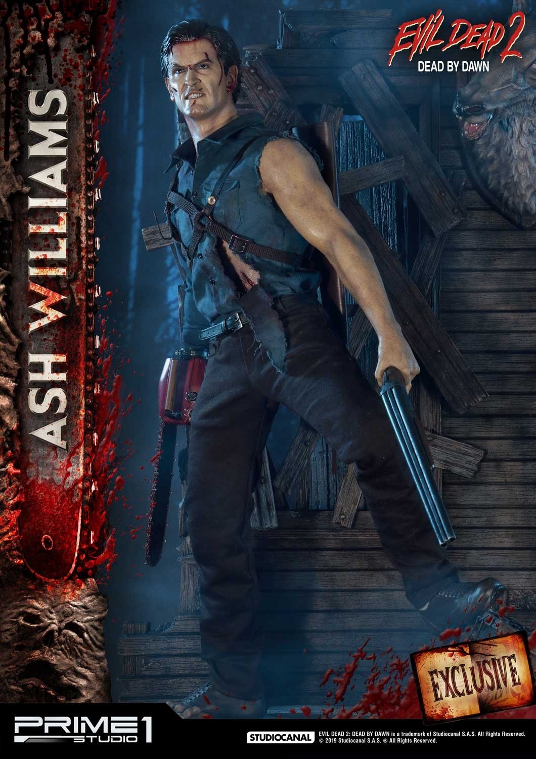 Evil Dead 2: Dead By Dawn - Ash Williams - Museum Masterline Series  (MMED2-01EX) - 1/3 - EX Version (Prime 1 Studio) photo 8
