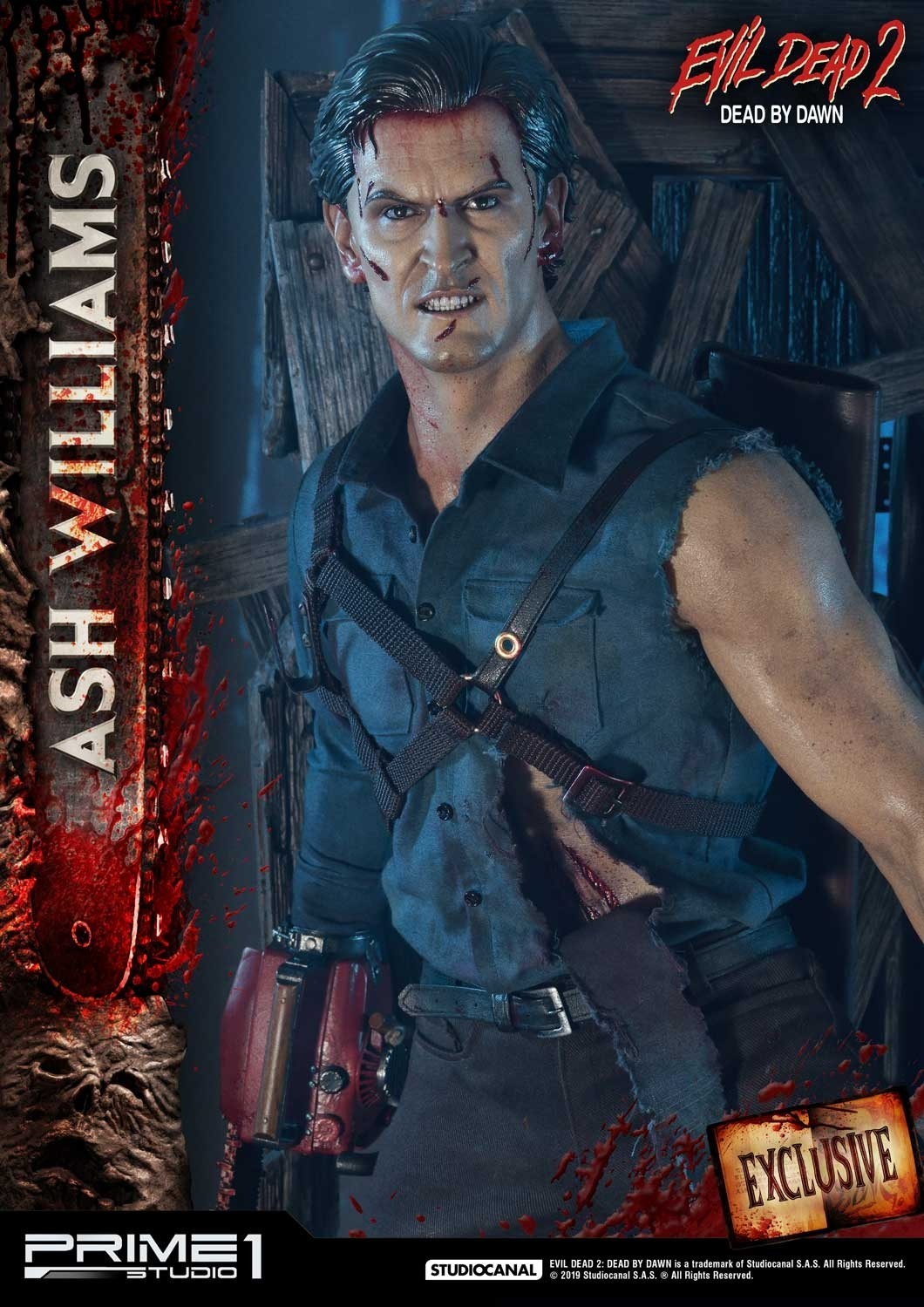 Evil Dead 2: Dead By Dawn - Ash Williams - Museum Masterline Series  (MMED2-01EX) - 1/3 - EX Version (Prime 1 Studio) photo 9