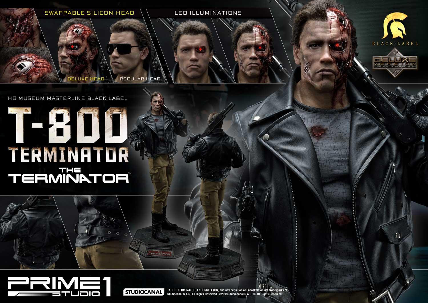 The Terminator - T-800 - High Definition Museum Masterline Black Label  (HDMMBLT1-02DX) - 1/2 - DX Version (Prime 1 Studio) photo 3