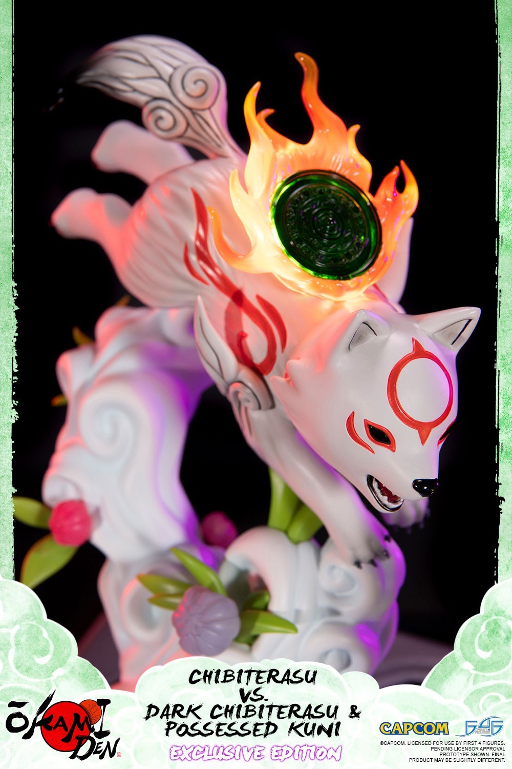 Ookamiden: Chiisaki Taiyou - Chibiterasu - Dark Chibiterasu - Kuninushi - Chibiterasu vs. Dark Chibiterasu & Possessed Kuni (Exclusive Edition) (First 4 Figures) photo 9