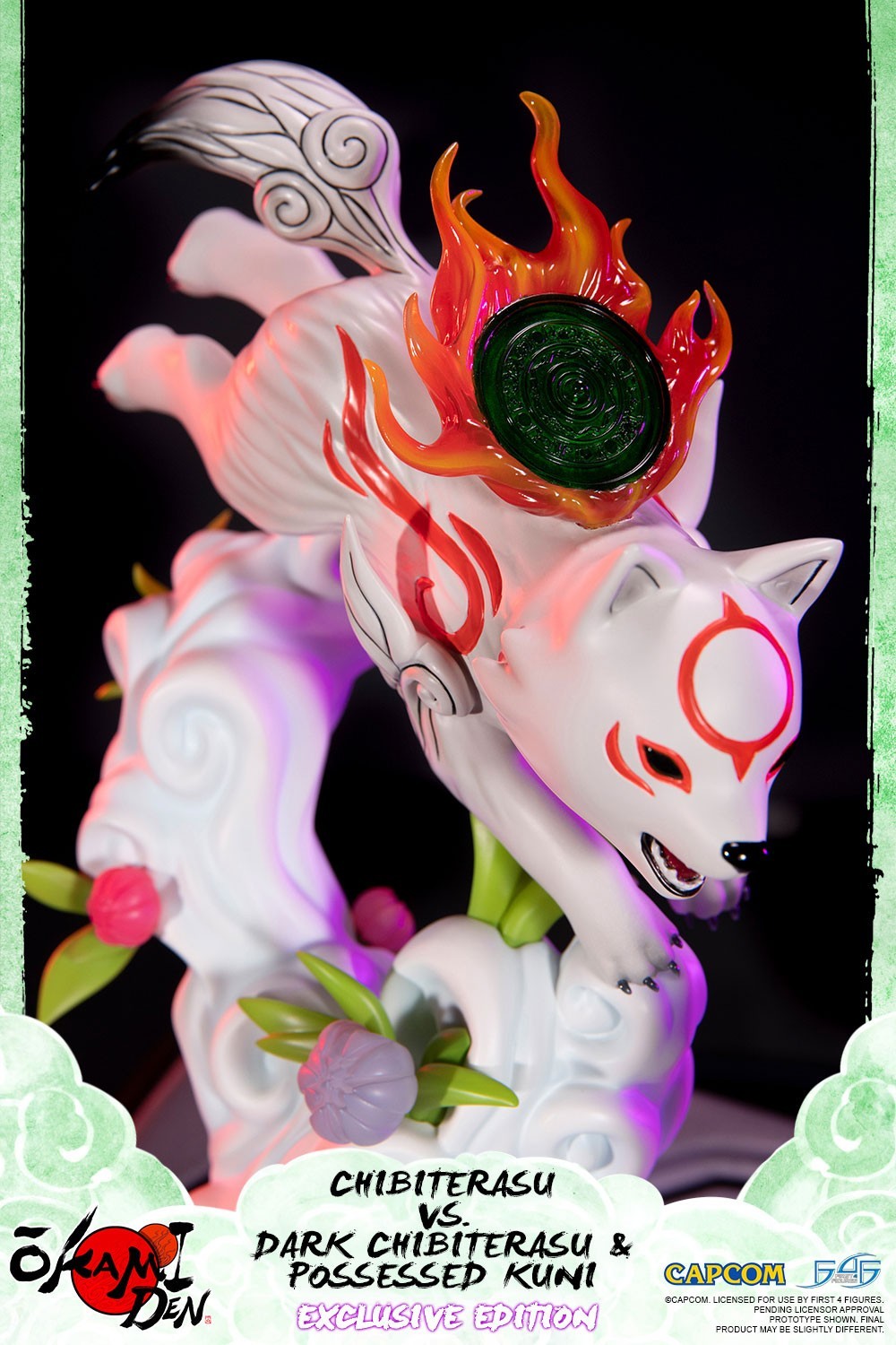 Ookamiden: Chiisaki Taiyou - Chibiterasu - Dark Chibiterasu - Kuninushi - Chibiterasu vs. Dark Chibiterasu & Possessed Kuni (Exclusive Edition) (First 4 Figures) photo 10