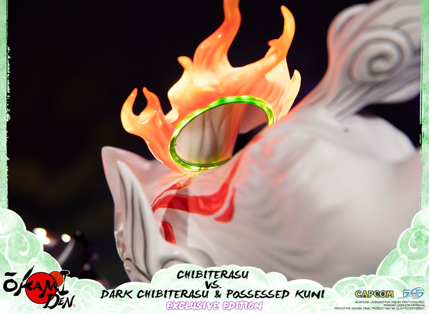 Ookamiden: Chiisaki Taiyou - Chibiterasu - Dark Chibiterasu - Kuninushi - Chibiterasu vs. Dark Chibiterasu & Possessed Kuni (Exclusive Edition) (First 4 Figures) photo 22