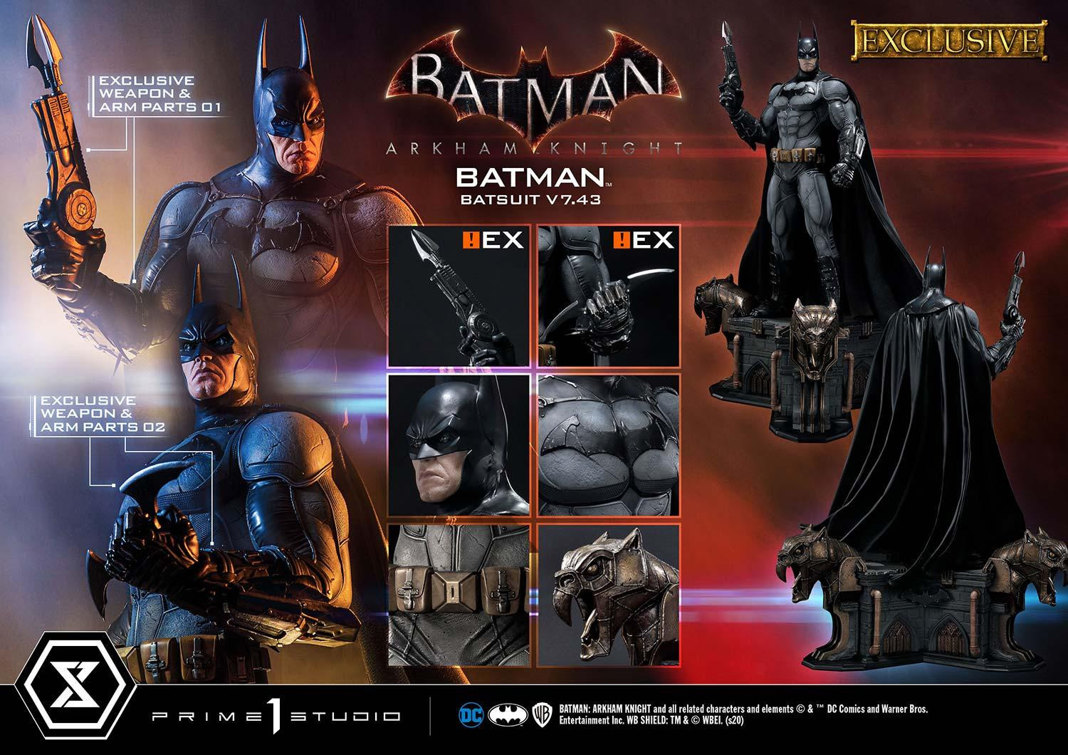 Batman: Arkham Knight - Batman - Museum Masterline Series (MMDC-45EX) - 1/3 - Batsuit V7.43, EX Version (Prime 1 Studio) photo 7