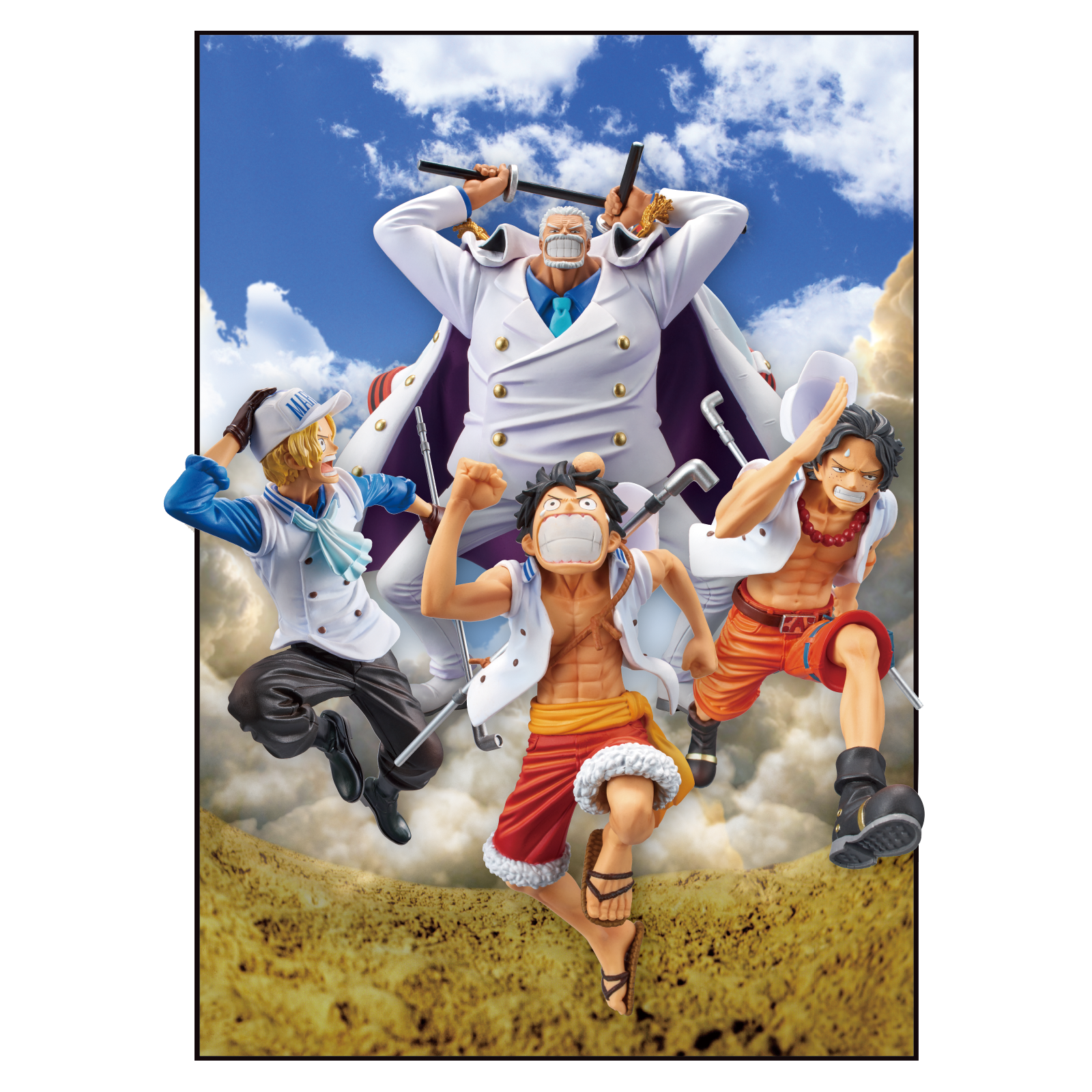 One Piece - Monkey D. Garp - One Piece Magazine Figure - One Piece Magazine Figure ~ Yume no Ichimai #1~ - Special Color (Bandai Spirits) photo 2