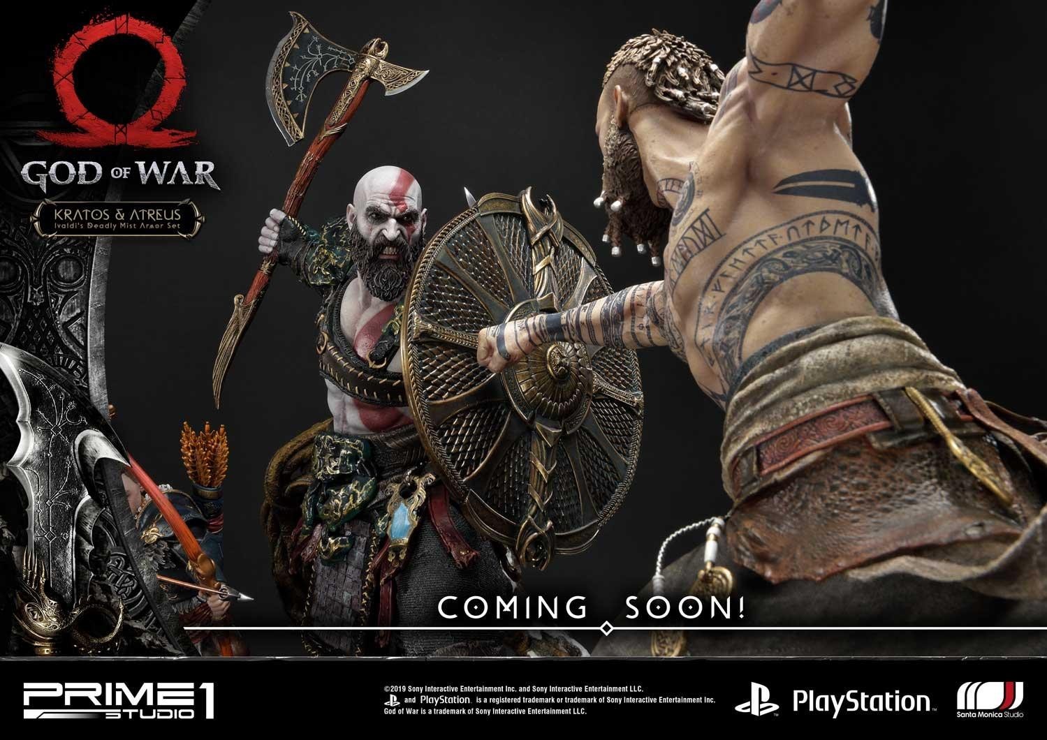 God of War (2018) - Atreus - Kratos - Mimir - Ultimate Premium Masterline  (UPMGOW-02DX) - 1/4 - Ivaldi's Deadly Mist Armor set, DX Version (Prime 1 Studio)