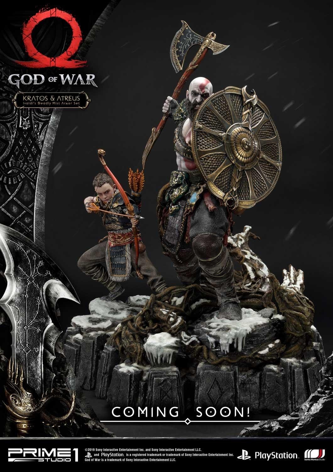 God of War (2018) - Atreus - Kratos - Mimir - Ultimate Premium Masterline  (UPMGOW-02DX) - 1/4 - Ivaldi's Deadly Mist Armor set, DX Version (Prime 1 Studio) photo 3