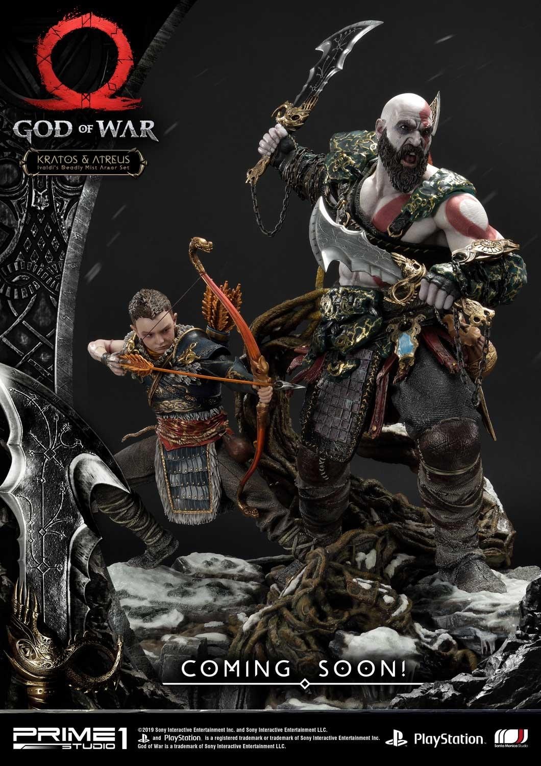 God of War (2018) - Atreus - Kratos - Mimir - Ultimate Premium Masterline  (UPMGOW-02DX) - 1/4 - Ivaldi's Deadly Mist Armor set, DX Version (Prime 1 Studio) photo 4