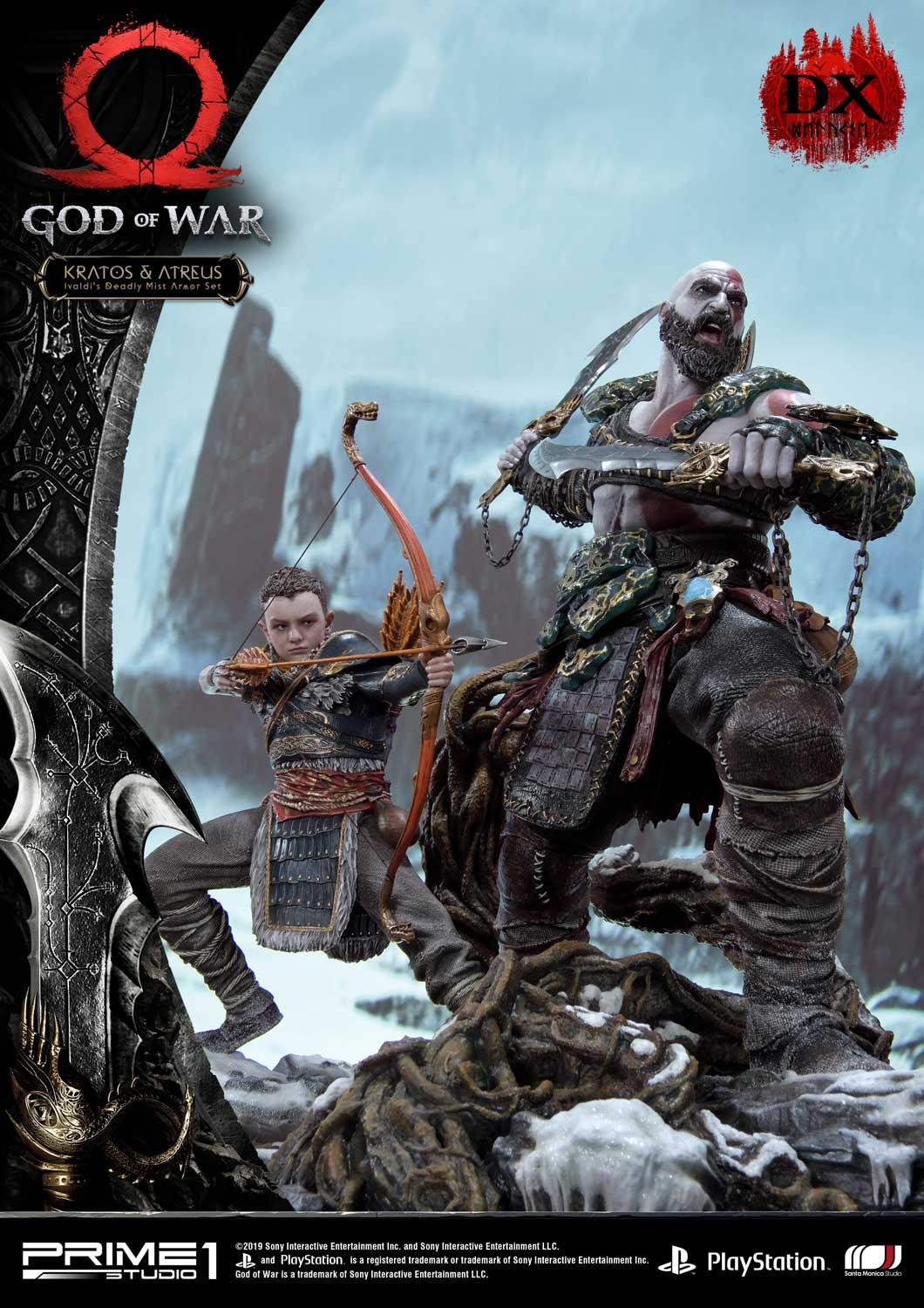 God of War (2018) - Atreus - Kratos - Mimir - Ultimate Premium Masterline  (UPMGOW-02DX) - 1/4 - Ivaldi's Deadly Mist Armor set, DX Version (Prime 1 Studio) photo 7