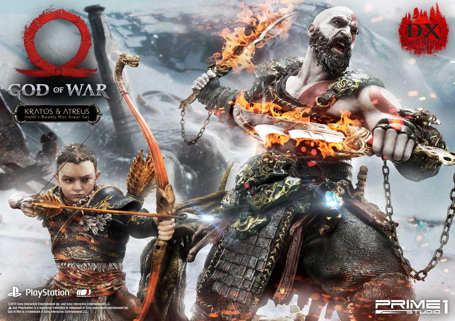 God of War (2018) - Atreus - Kratos - Mimir - Ultimate Premium Masterline  (UPMGOW-02DX) - 1/4 - Ivaldi's Deadly Mist Armor set, DX Version (Prime 1 Studio) photo 8