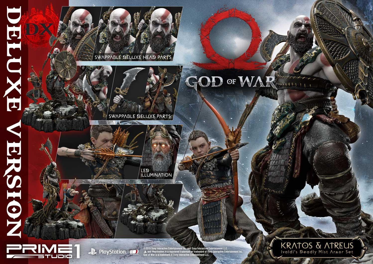 God of War (2018) - Atreus - Kratos - Mimir - Ultimate Premium Masterline  (UPMGOW-02DX) - 1/4 - Ivaldi's Deadly Mist Armor set, DX Version (Prime 1 Studio) photo 13