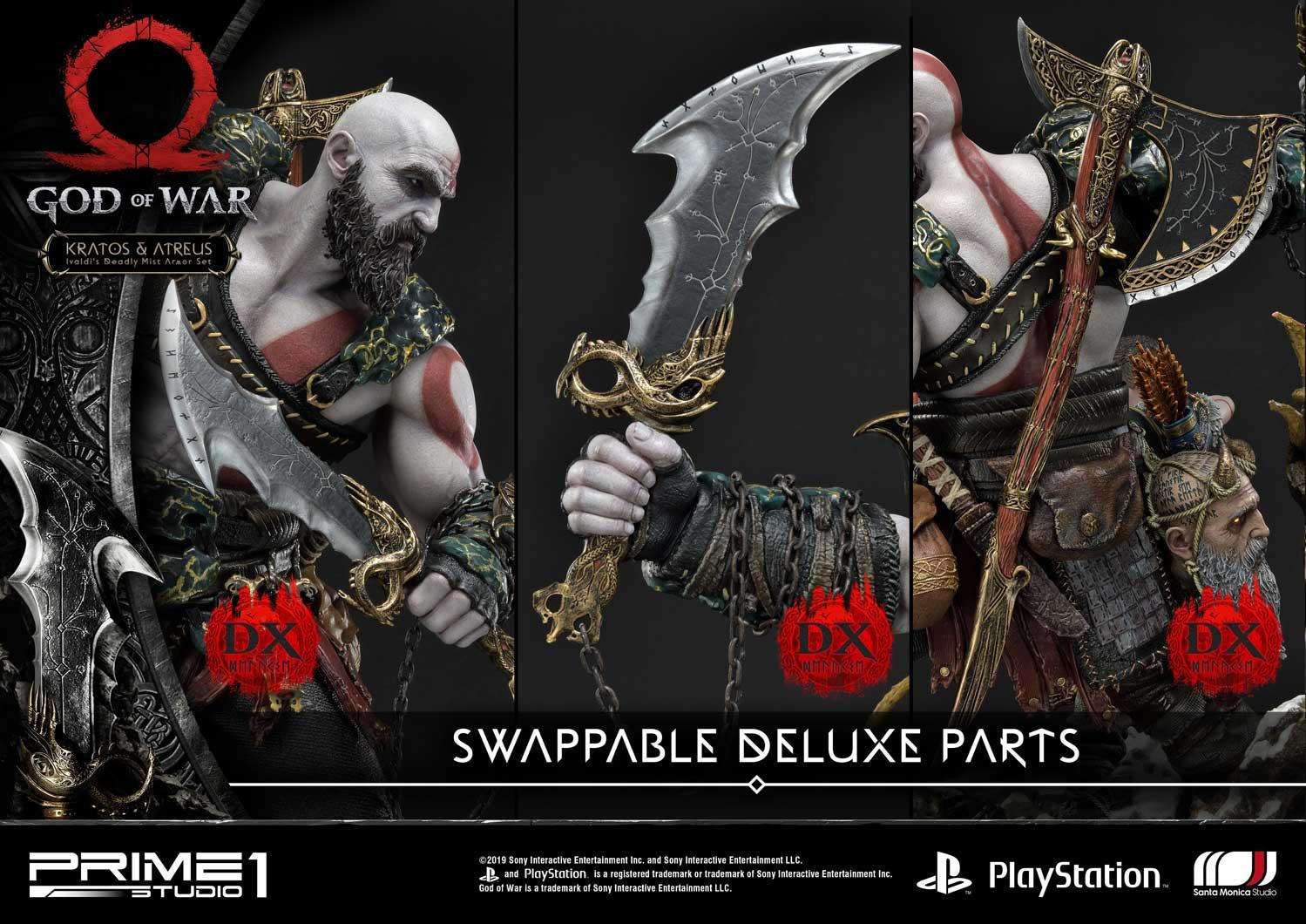 God of War (2018) - Atreus - Kratos - Mimir - Ultimate Premium Masterline  (UPMGOW-02DX) - 1/4 - Ivaldi's Deadly Mist Armor set, DX Version (Prime 1 Studio) photo 15