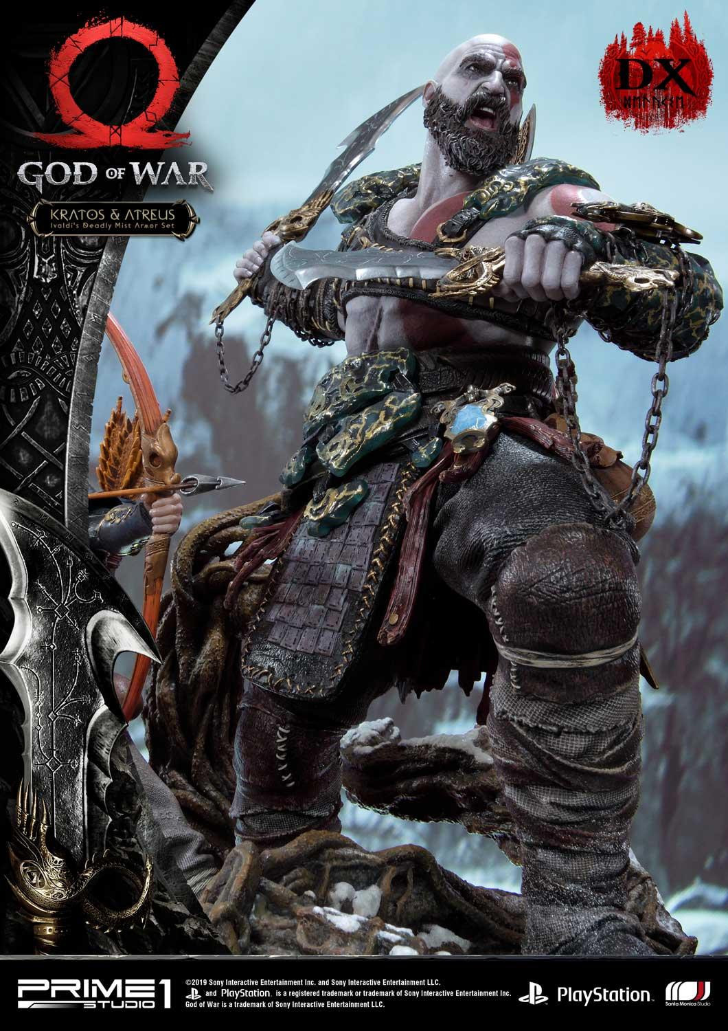 God of War (2018) - Atreus - Kratos - Mimir - Ultimate Premium Masterline  (UPMGOW-02DX) - 1/4 - Ivaldi's Deadly Mist Armor set, DX Version (Prime 1 Studio) photo 16