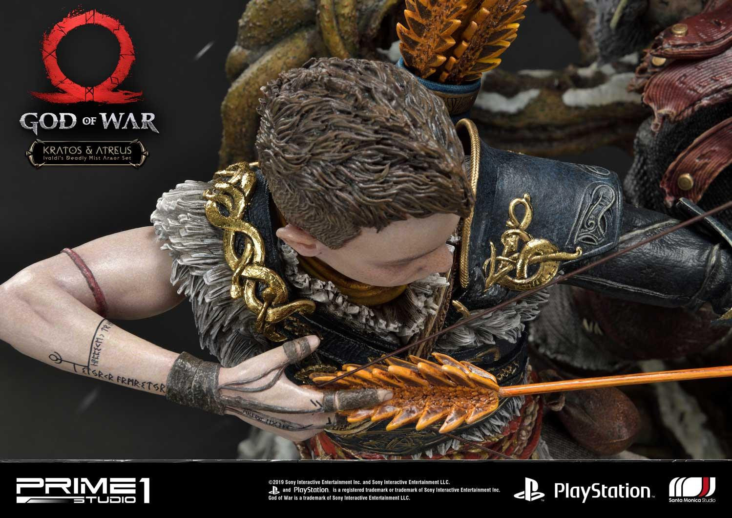 God of War (2018) - Atreus - Kratos - Mimir - Ultimate Premium Masterline  (UPMGOW-02DX) - 1/4 - Ivaldi's Deadly Mist Armor set, DX Version (Prime 1 Studio) photo 17