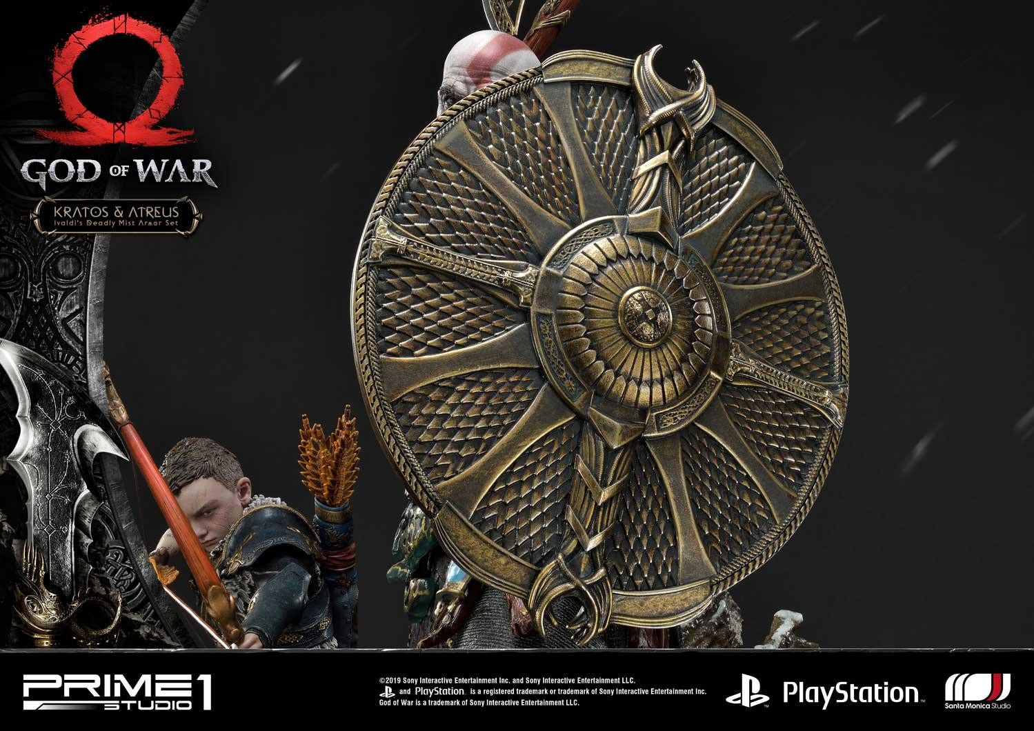 God of War (2018) - Atreus - Kratos - Mimir - Ultimate Premium Masterline  (UPMGOW-02DX) - 1/4 - Ivaldi's Deadly Mist Armor set, DX Version (Prime 1 Studio) photo 19
