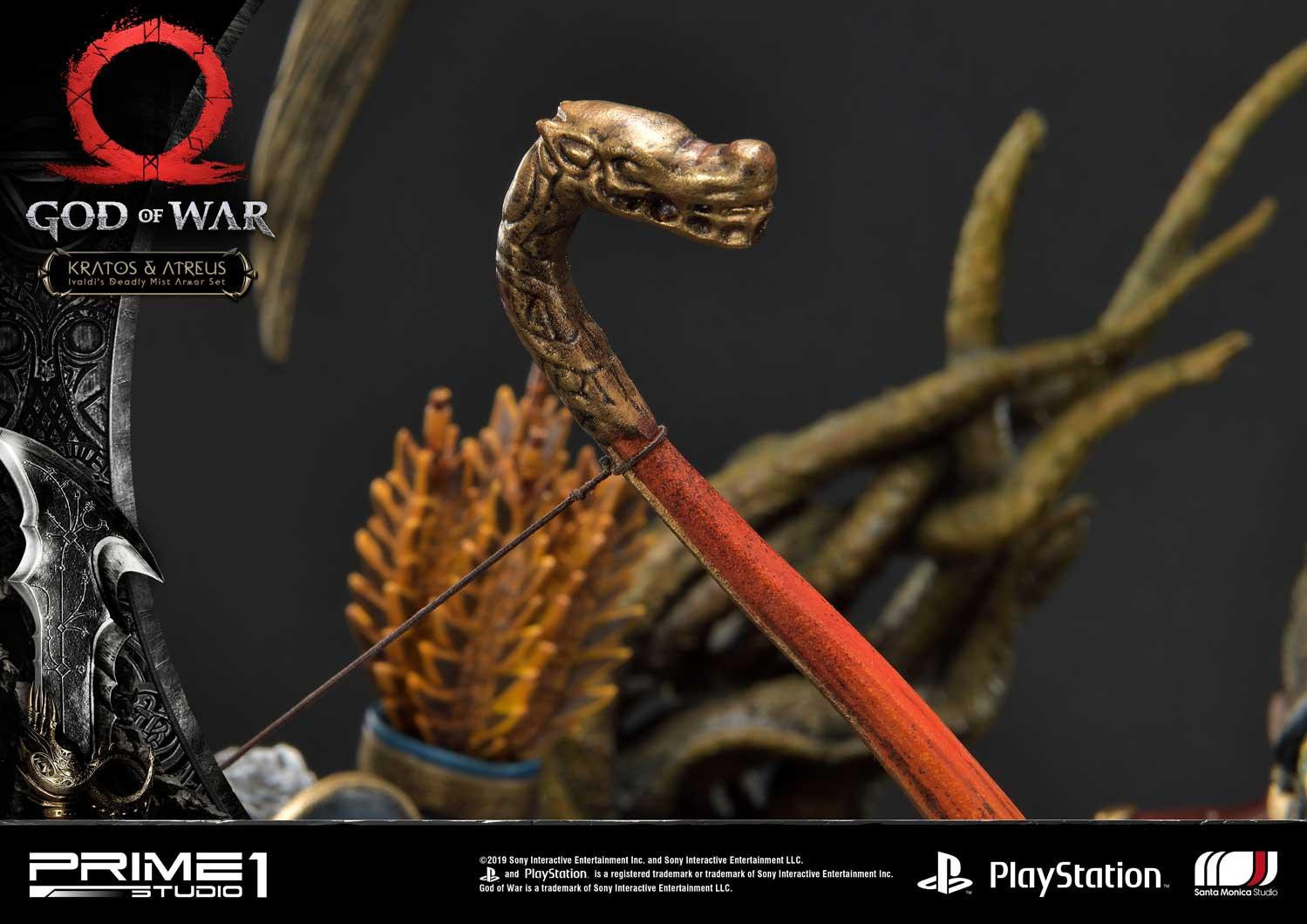 God of War (2018) - Atreus - Kratos - Mimir - Ultimate Premium Masterline  (UPMGOW-02DX) - 1/4 - Ivaldi's Deadly Mist Armor set, DX Version (Prime 1 Studio) photo 20