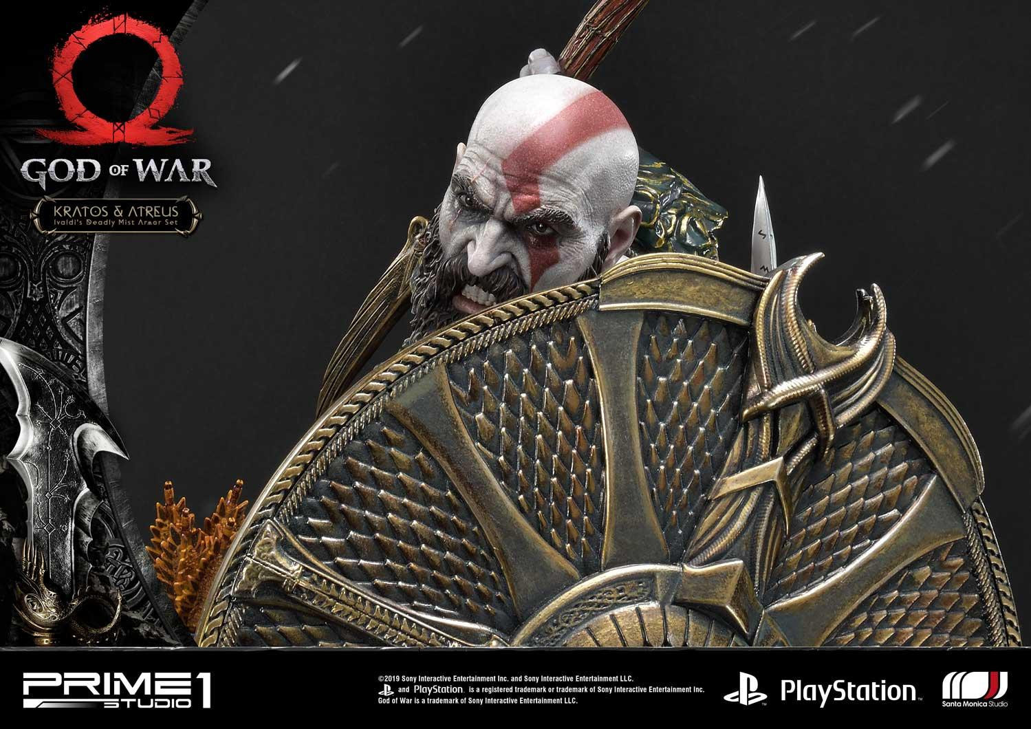 God of War (2018) - Atreus - Kratos - Mimir - Ultimate Premium Masterline  (UPMGOW-02DX) - 1/4 - Ivaldi's Deadly Mist Armor set, DX Version (Prime 1 Studio) photo 26