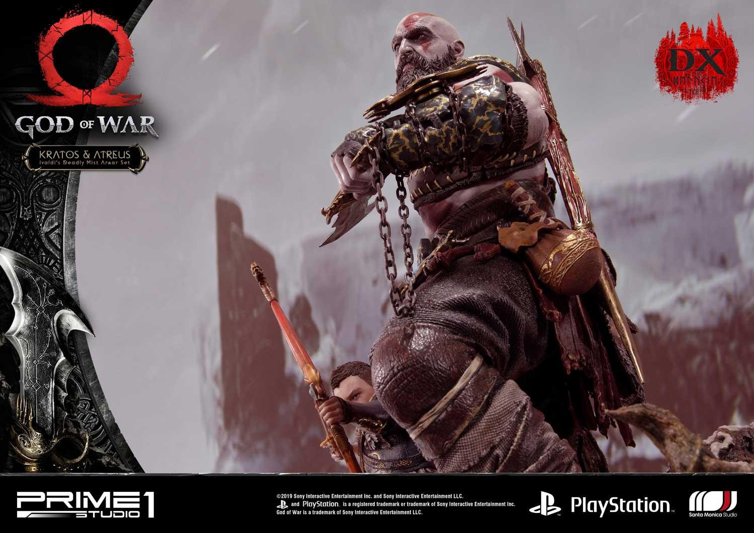 God of War (2018) - Atreus - Kratos - Mimir - Ultimate Premium Masterline  (UPMGOW-02DX) - 1/4 - Ivaldi's Deadly Mist Armor set, DX Version (Prime 1 Studio) photo 31