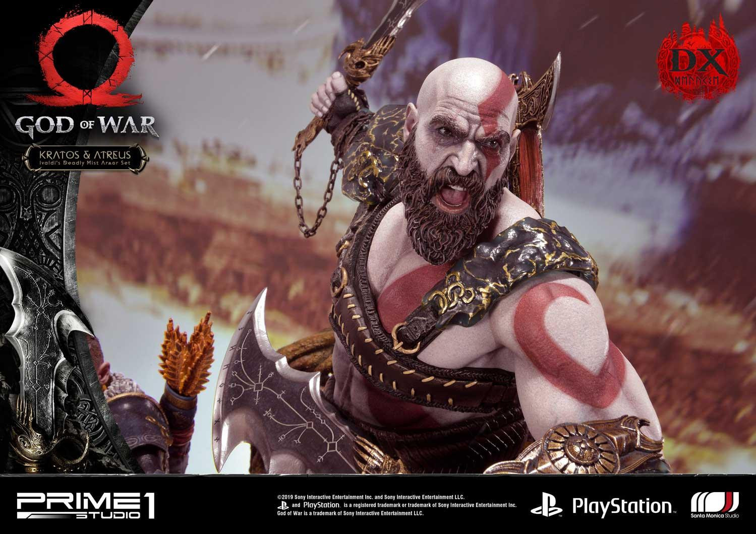 God of War (2018) - Atreus - Kratos - Mimir - Ultimate Premium Masterline  (UPMGOW-02DX) - 1/4 - Ivaldi's Deadly Mist Armor set, DX Version (Prime 1 Studio) photo 32