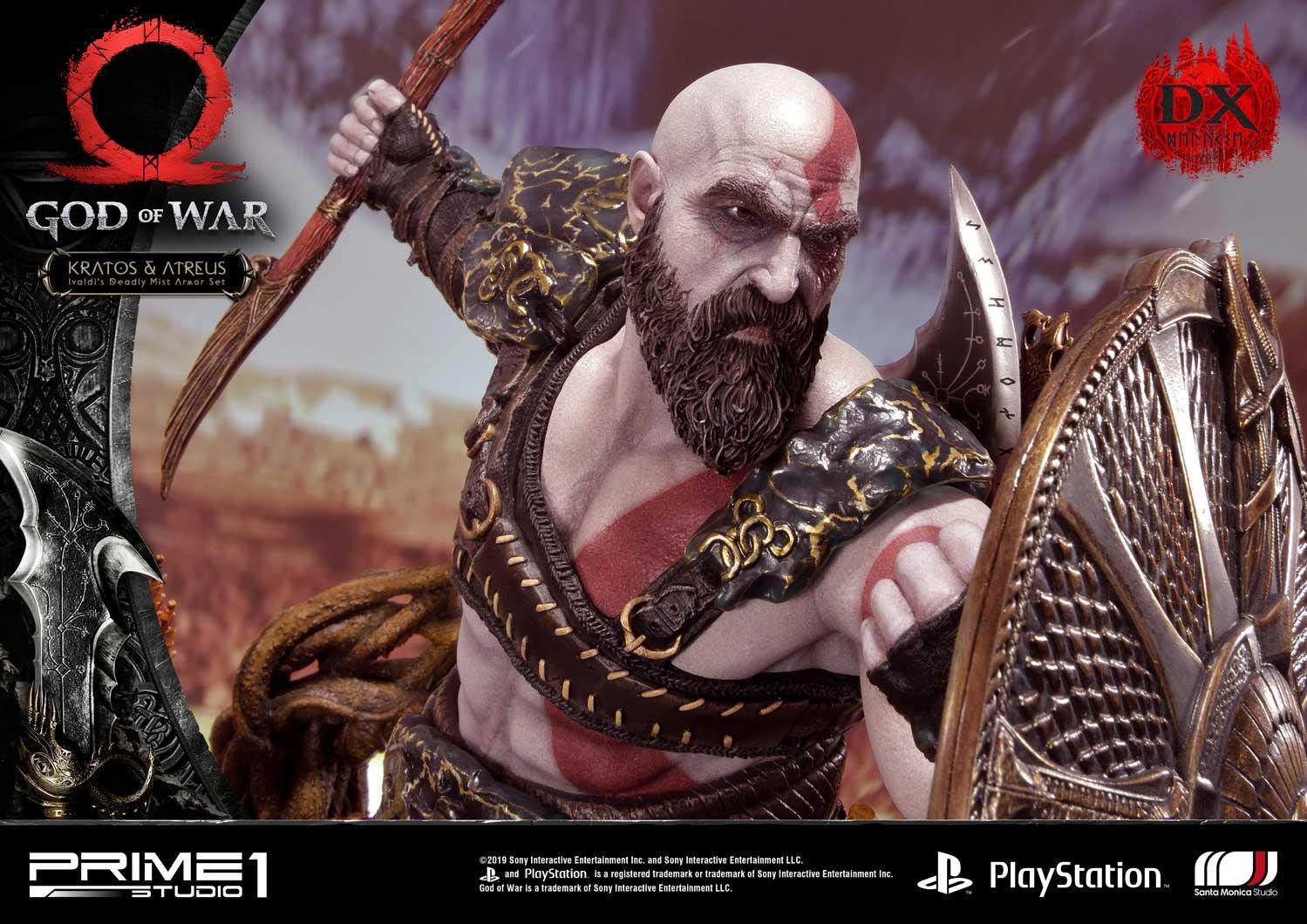 God of War (2018) - Atreus - Kratos - Mimir - Ultimate Premium Masterline  (UPMGOW-02DX) - 1/4 - Ivaldi's Deadly Mist Armor set, DX Version (Prime 1 Studio) photo 33