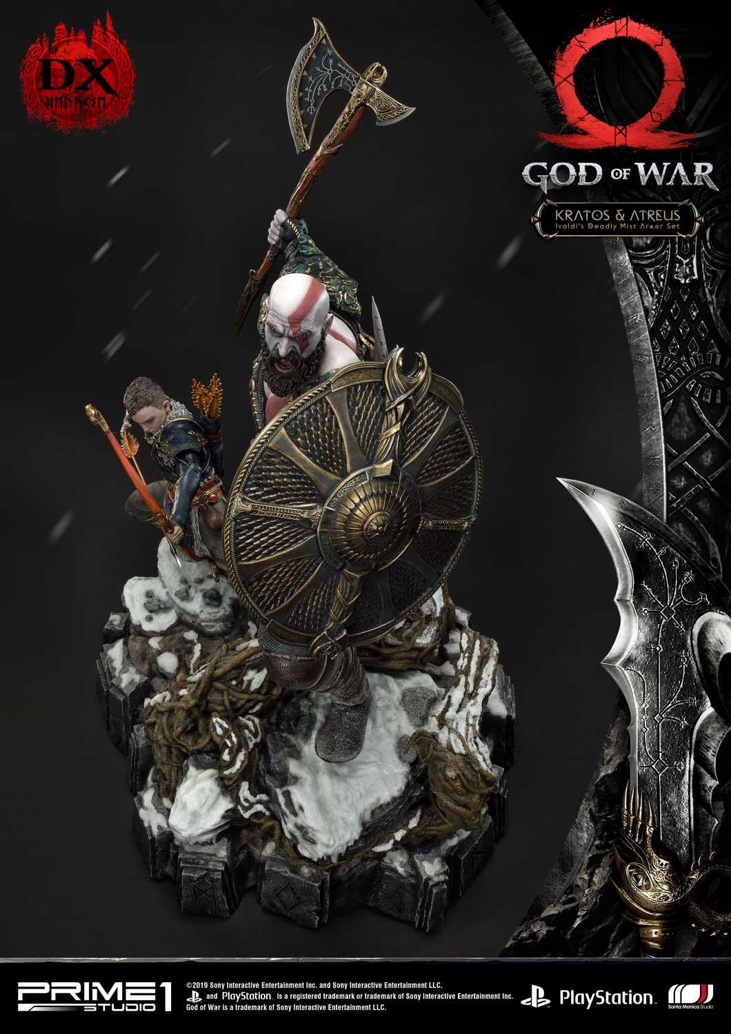 God of War (2018) - Atreus - Kratos - Mimir - Ultimate Premium Masterline  (UPMGOW-02DX) - 1/4 - Ivaldi's Deadly Mist Armor set, DX Version (Prime 1 Studio) photo 35