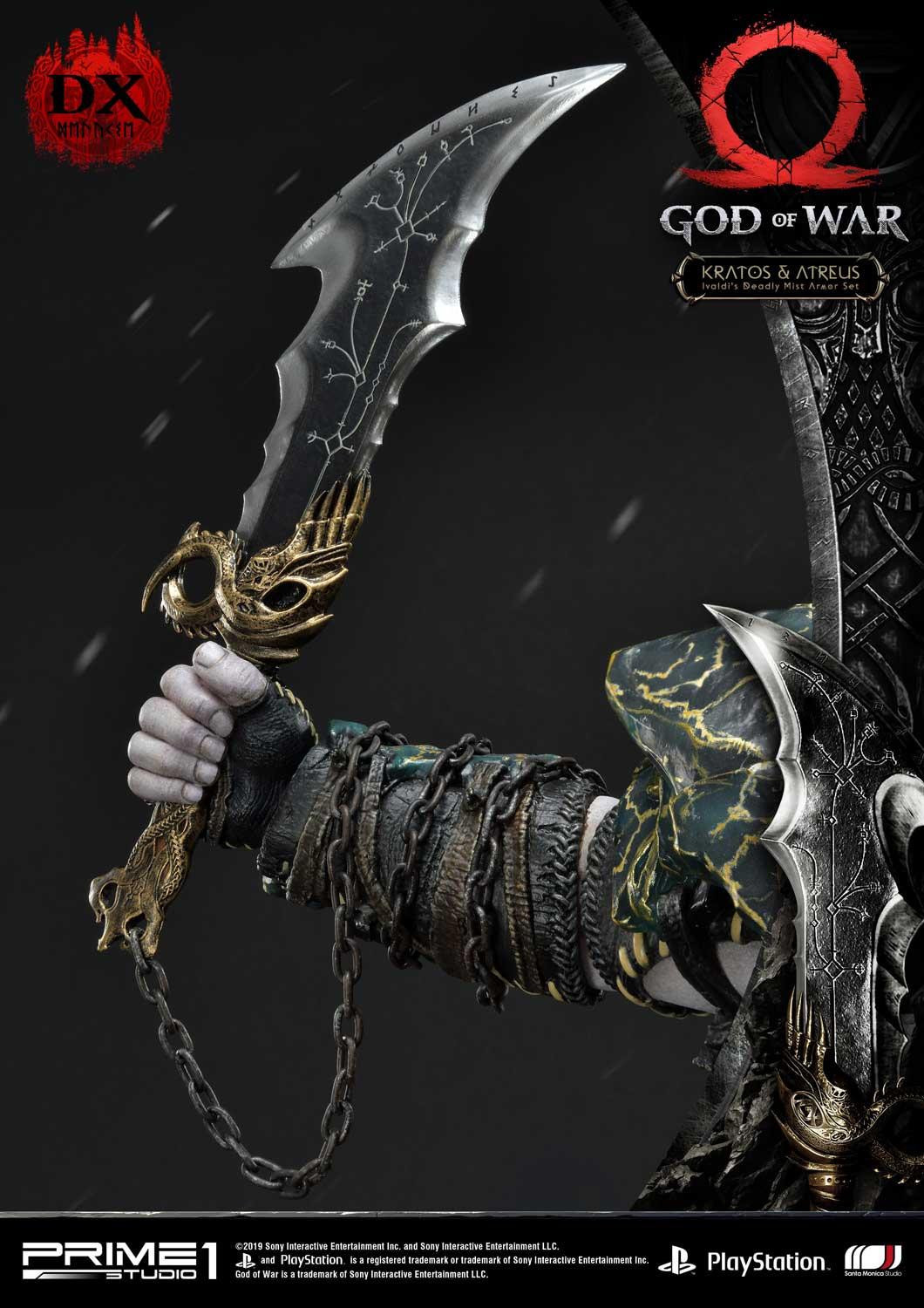 God of War (2018) - Atreus - Kratos - Mimir - Ultimate Premium Masterline  (UPMGOW-02DX) - 1/4 - Ivaldi's Deadly Mist Armor set, DX Version (Prime 1 Studio) photo 37
