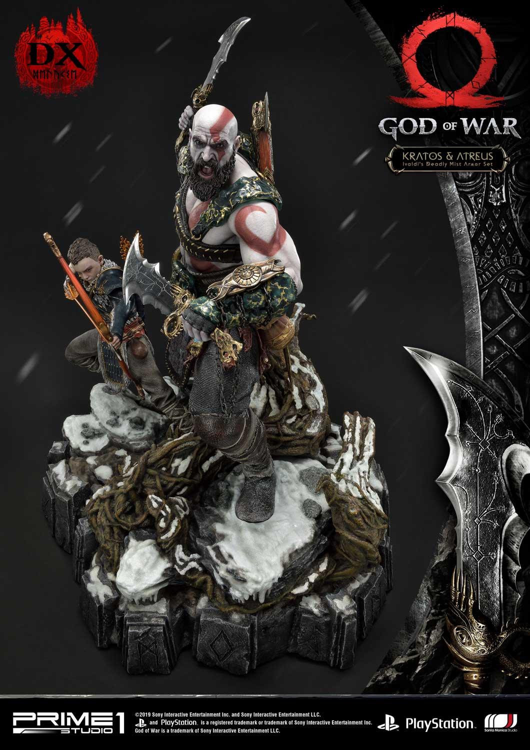 God of War (2018) - Atreus - Kratos - Mimir - Ultimate Premium Masterline  (UPMGOW-02DX) - 1/4 - Ivaldi's Deadly Mist Armor set, DX Version (Prime 1 Studio) photo 38